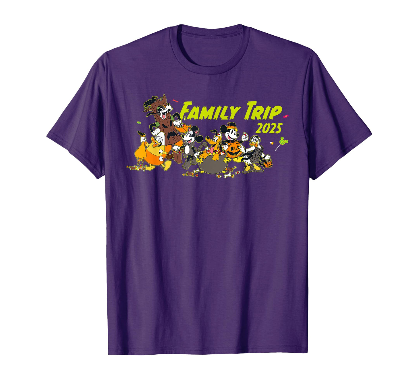 Disney Family Trip 2025 Halloween Costume Mickey & Friends T-Shirt