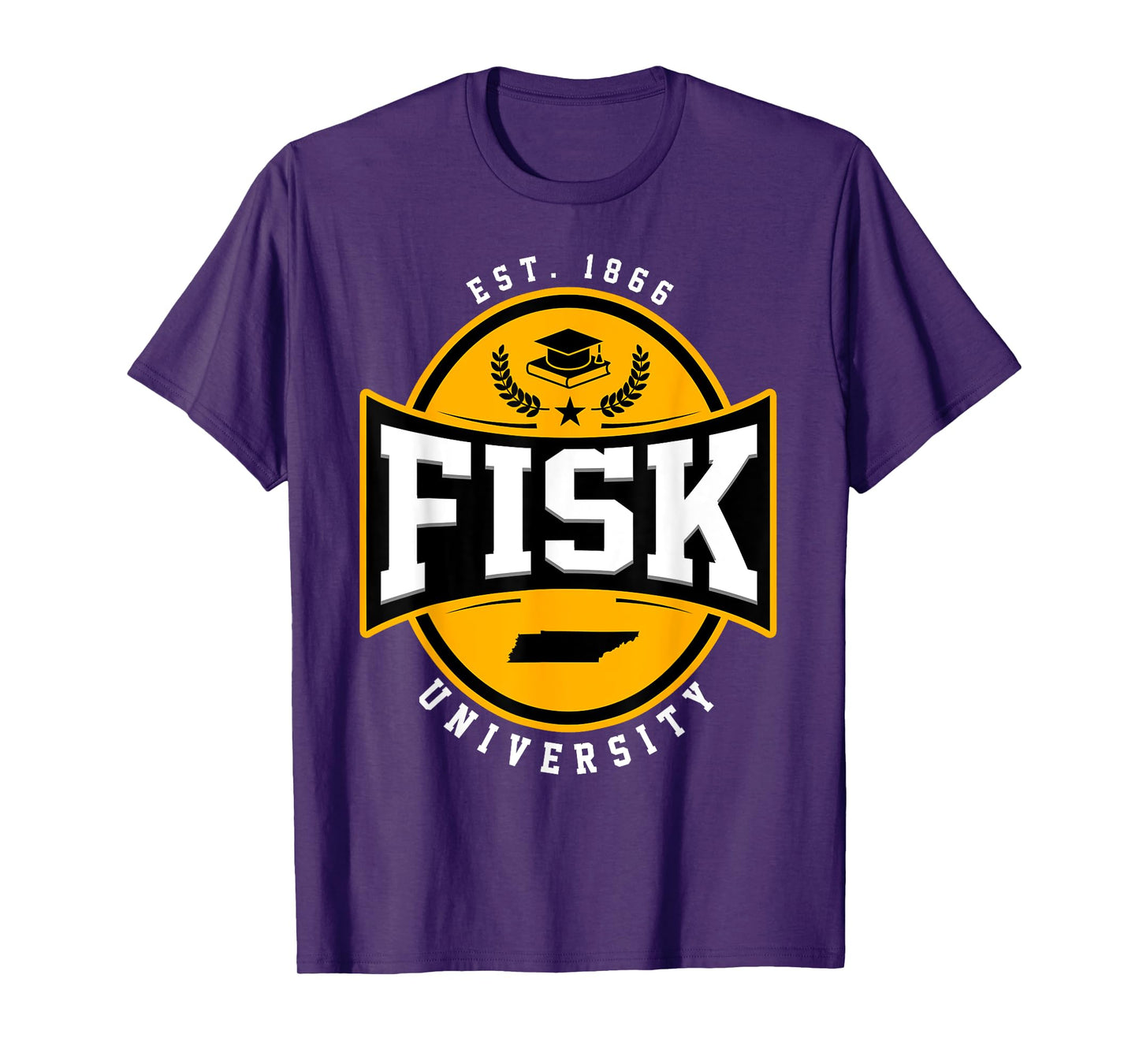 Fisk University Arch Vintage Design Retro Men Women T-Shirt