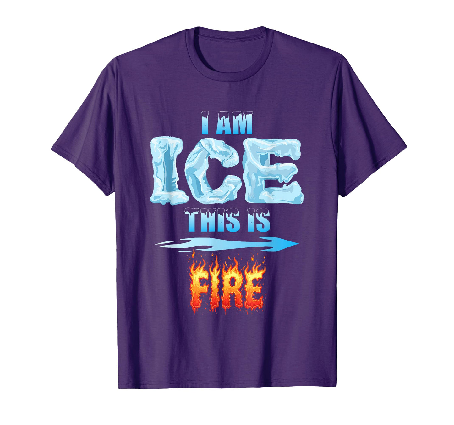 Funny Ice and Fire Costume Halloween Family Matching Women T-Shirt