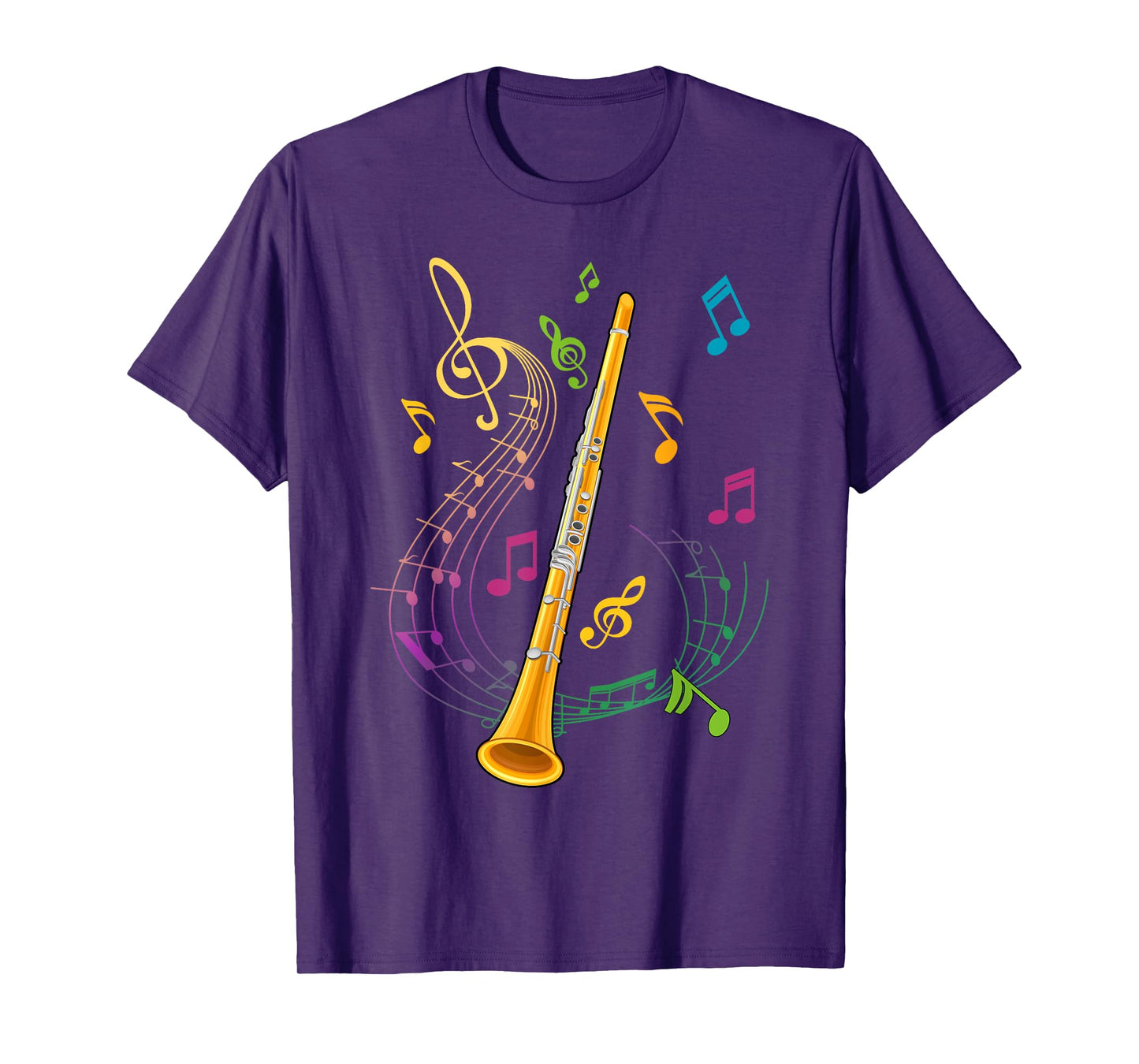 Clarinet Player Idea Musical InstrumentTreble Clef Clarinet T-Shirt