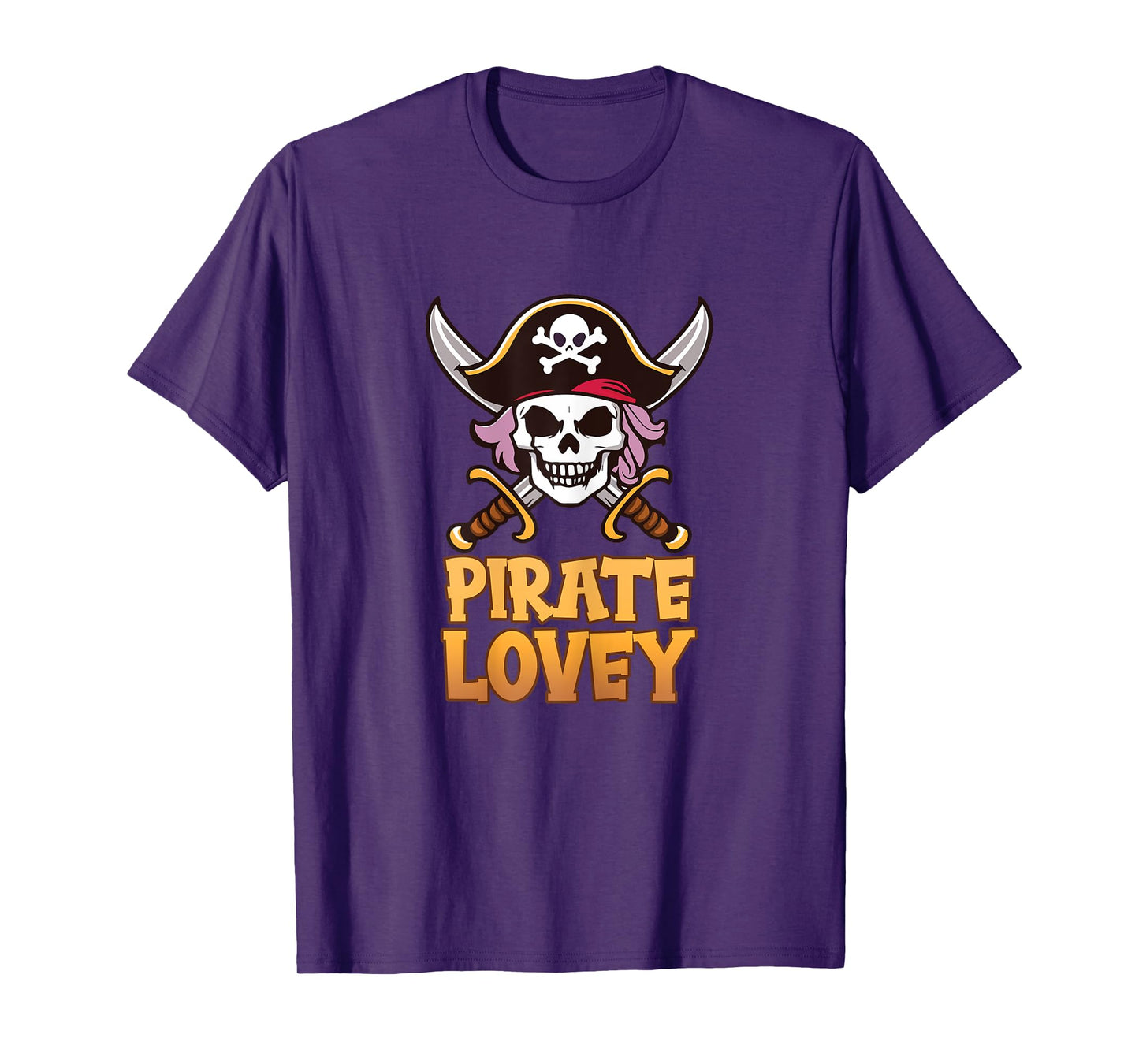 Pirate Lovey Funny Captain Matching Halloween Costume T-Shirt