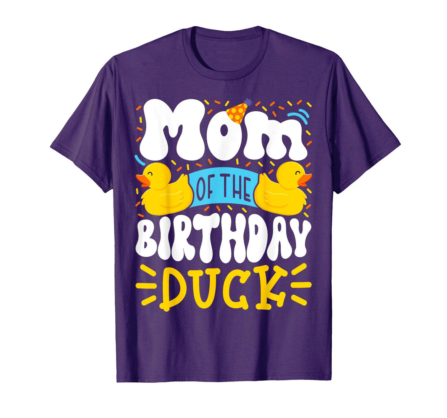 Mom Of The Birthday Duck Boy Rubber Duck Bday Family T-Shirt