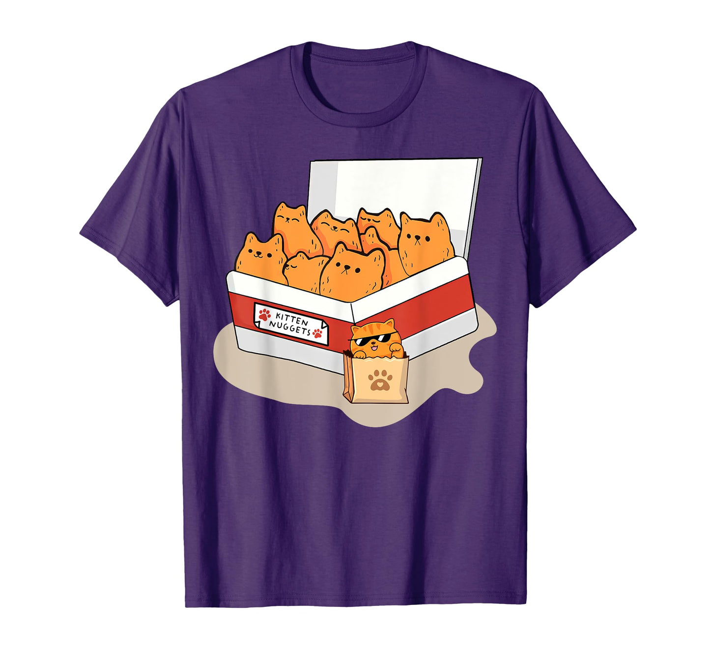Kitten Nuggets Food Pun Gifts For Men, Women, Kid, Cat Lover T-Shirt