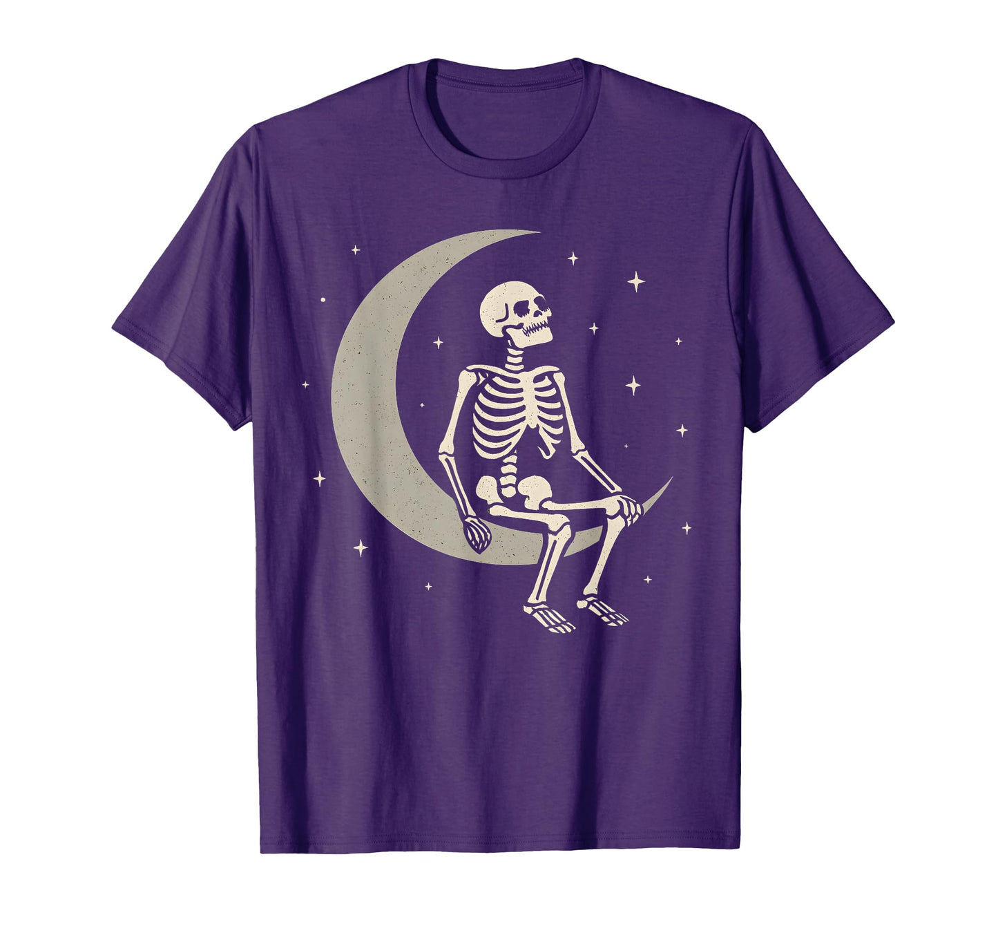 Skeleton Moon Goth Halloween Costume Women Girls Kids Men T-Shirt