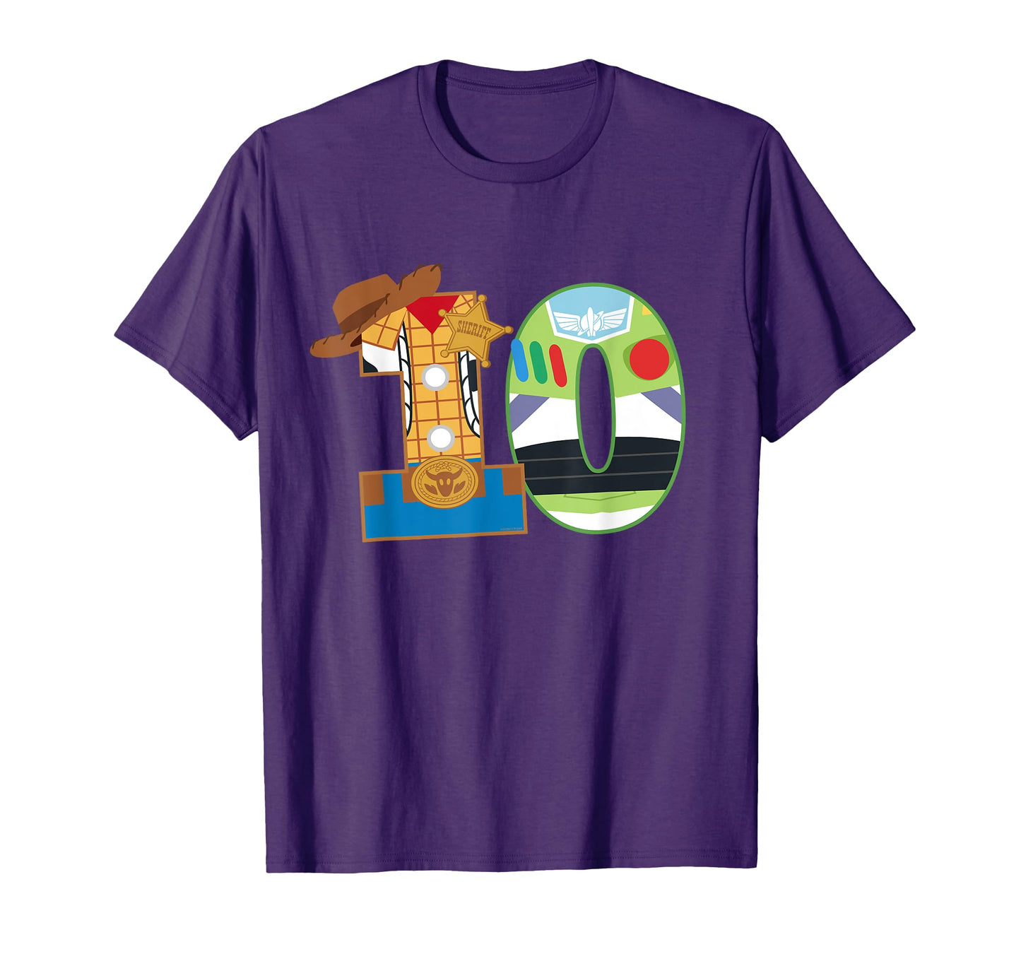 Disney and Pixar’s Toy Story Tenth Birthday 10 Years Old T-Shirt