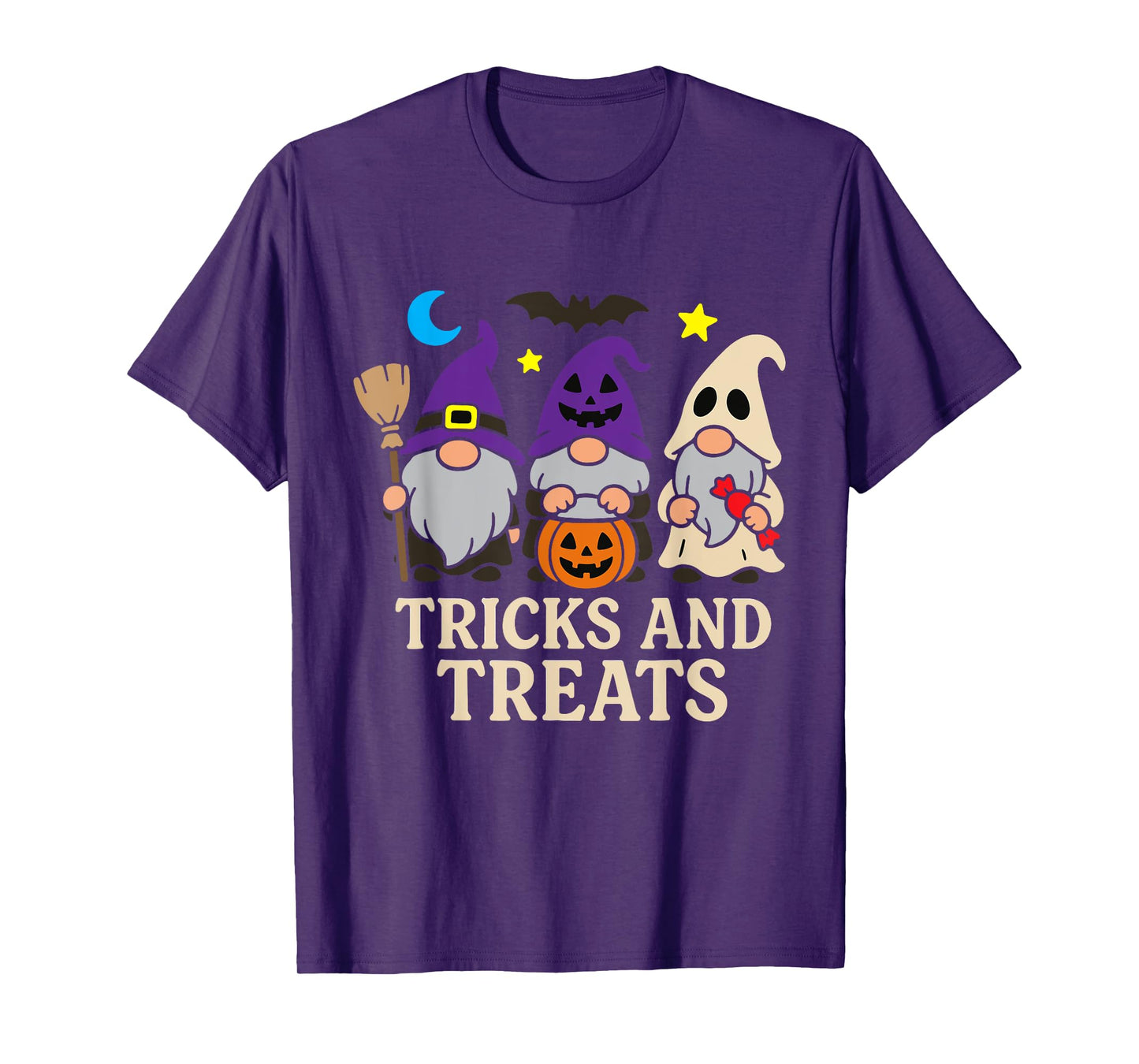 Halloween Tricks And Treats Gnome Costume Party T-Shirt