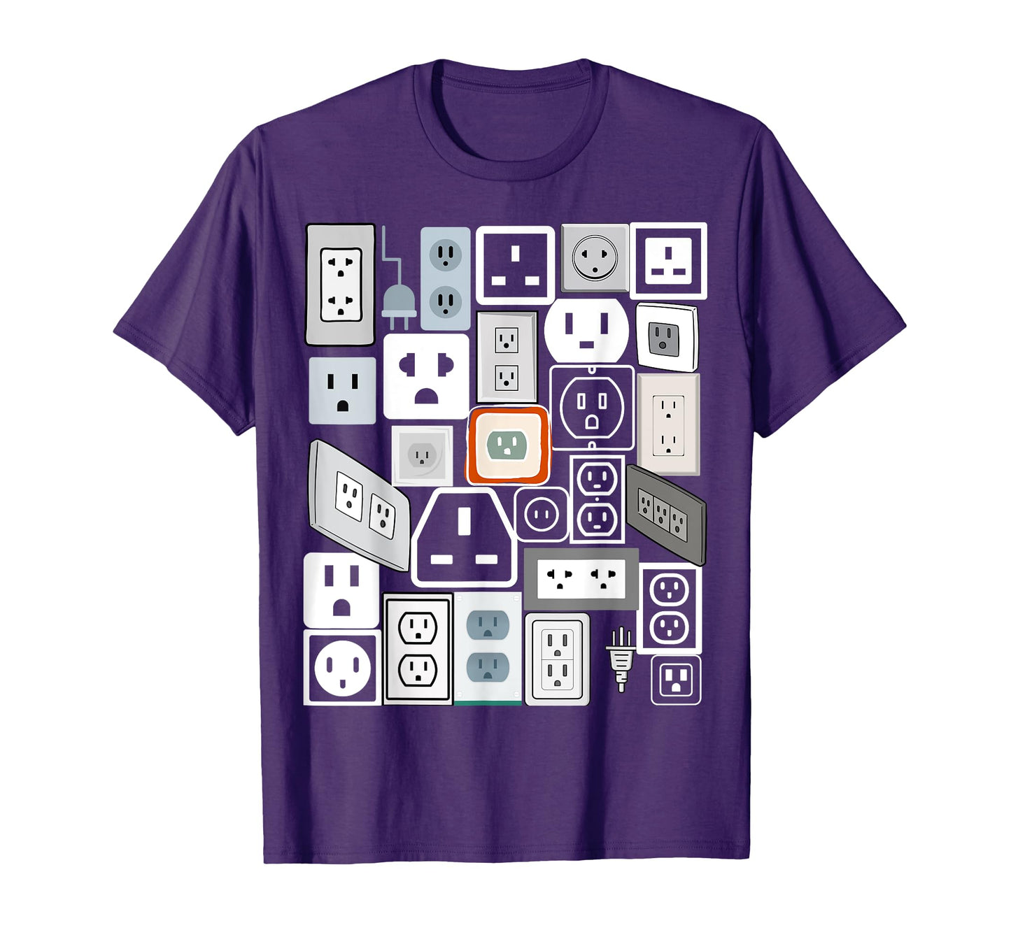 Electrical Outlet Plug and Socket Couples Halloween Costume T-Shirt