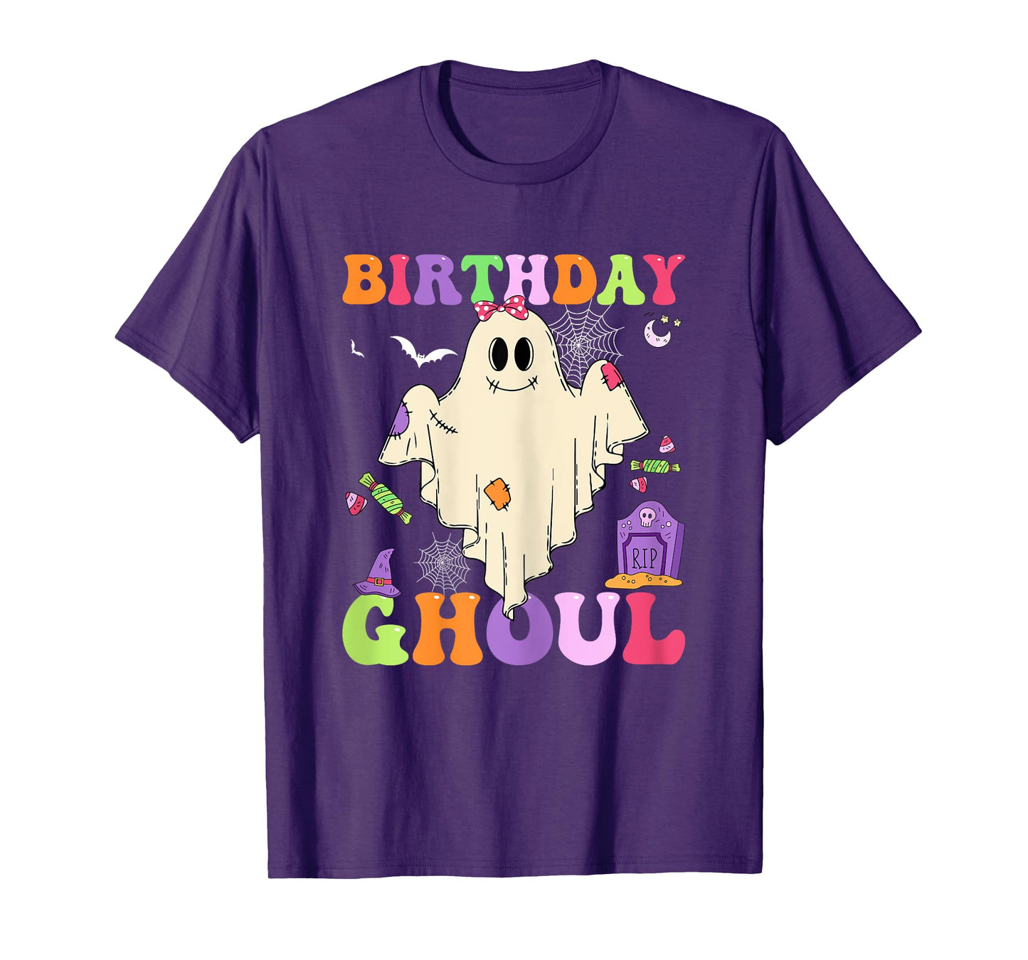 Halloween Birthday Ghoul Girl Ghost Cute Spooky Women T-Shirt