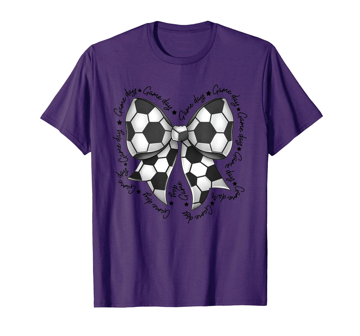Cute Coquette Bow Funny Game Day Soccer Mom Life Team Sports T-Shirt