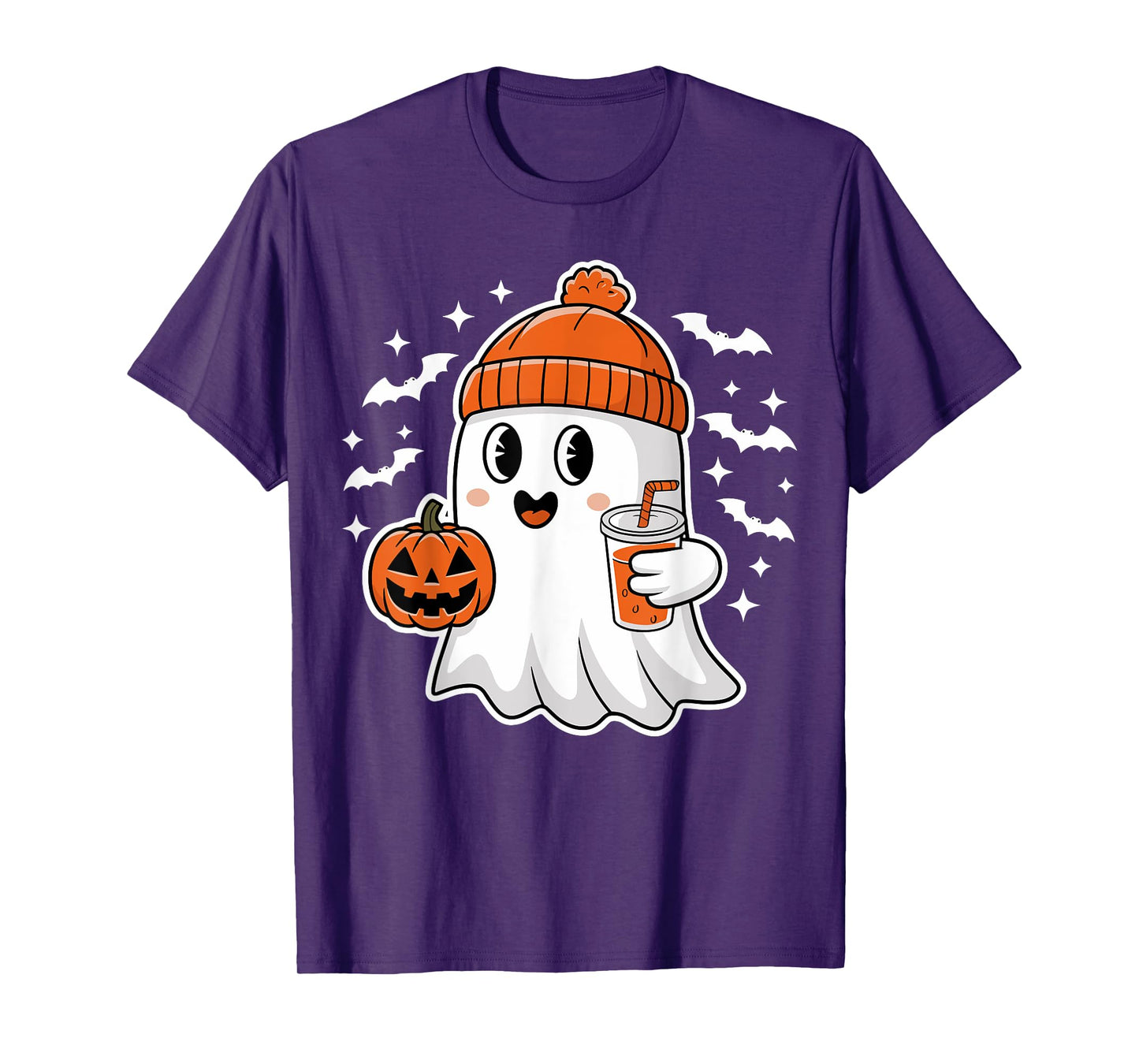 Halloween Ghost Drink Pumpkin T-Shirt