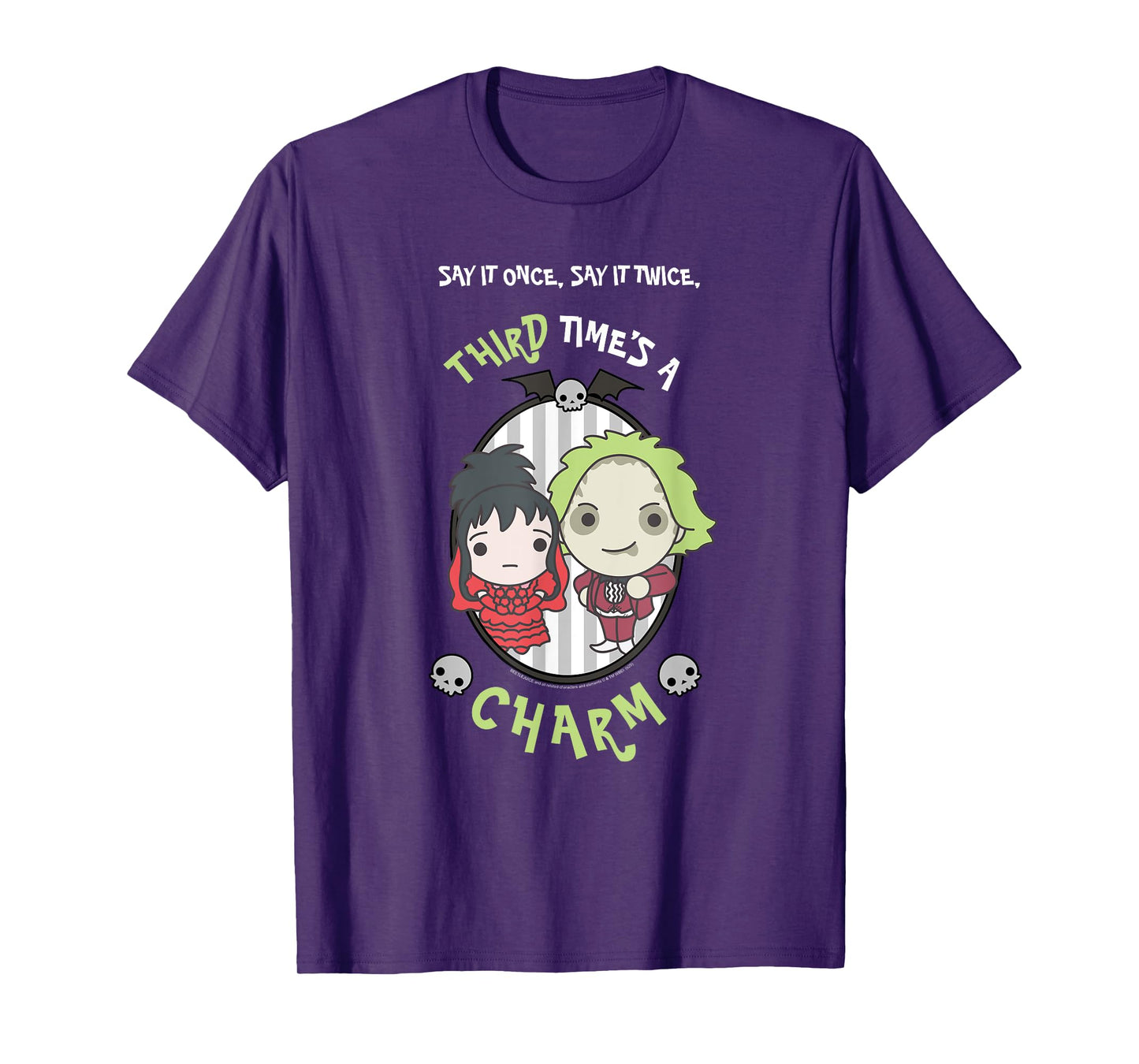 Beetlejuice Chibi Wedding Beetlejuice and Lydia Movie T-Shirt