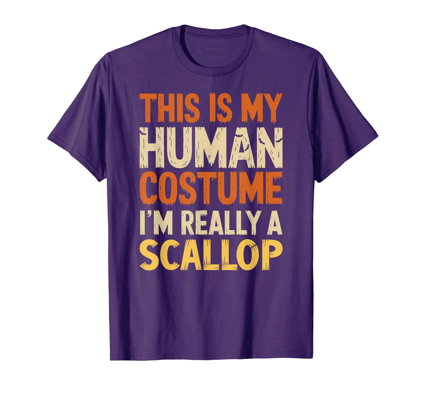 This Is My Human Costume I'm Really A Scallop Halloween T-Shirt