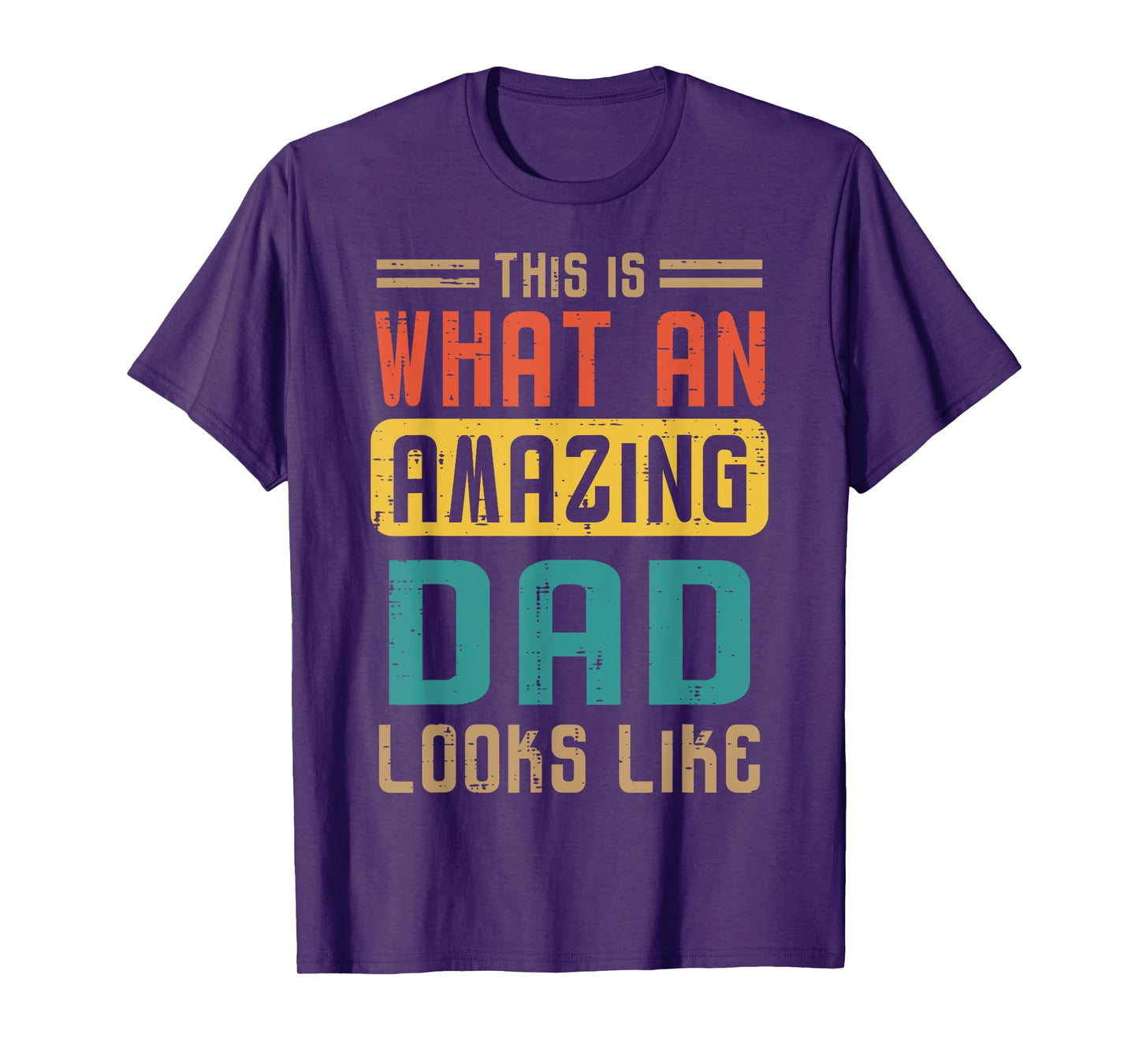 This Is What Amazing Dad Looks Like Fathers Day Daddy Papa T-Shirt