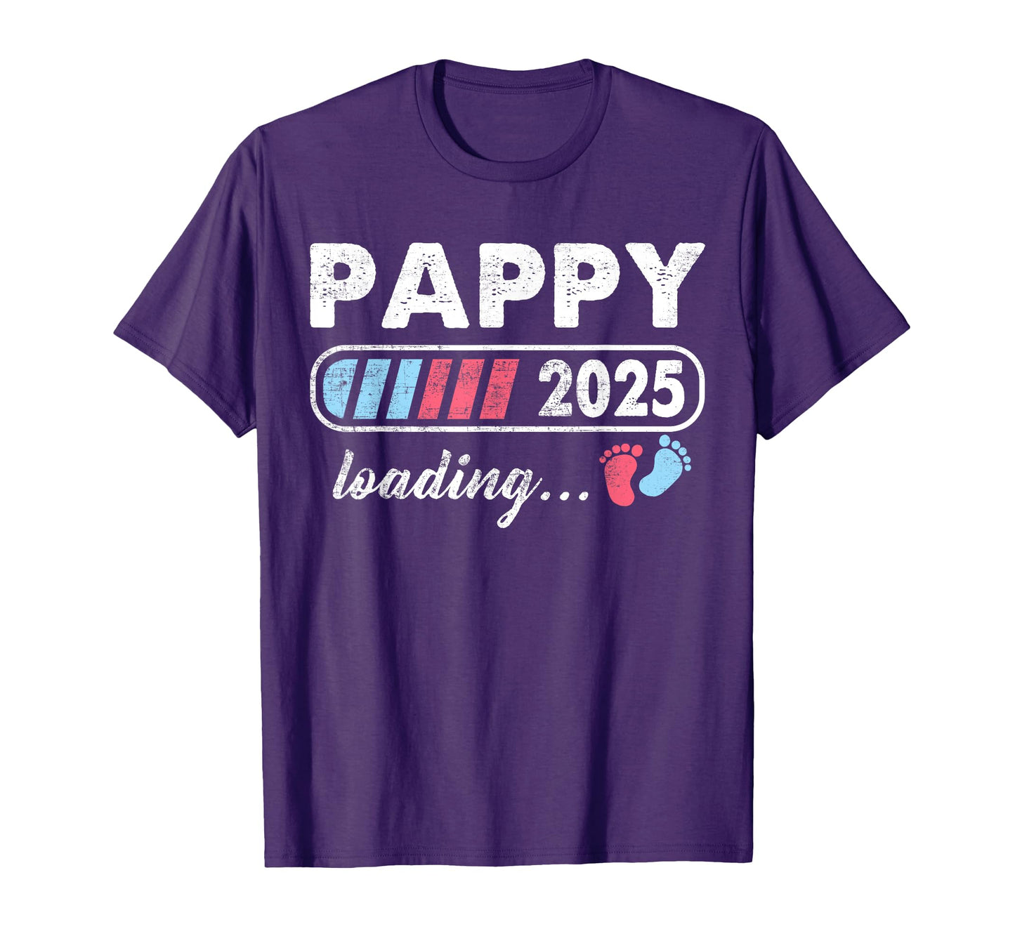 Pappy 2025 Loading a Girl or a Boy Baby Announcement T-Shirt