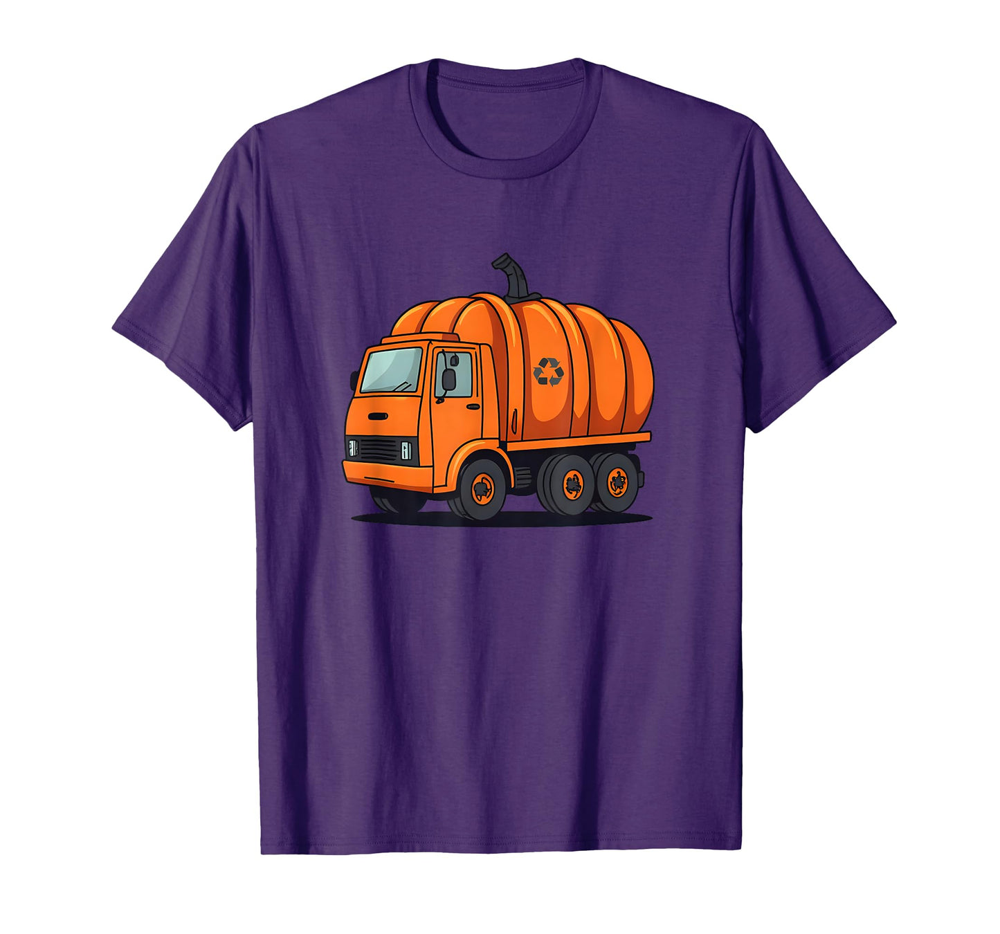Garbage Truck Pumpkin Halloween Costume Pajama Kids Toddler T-Shirt