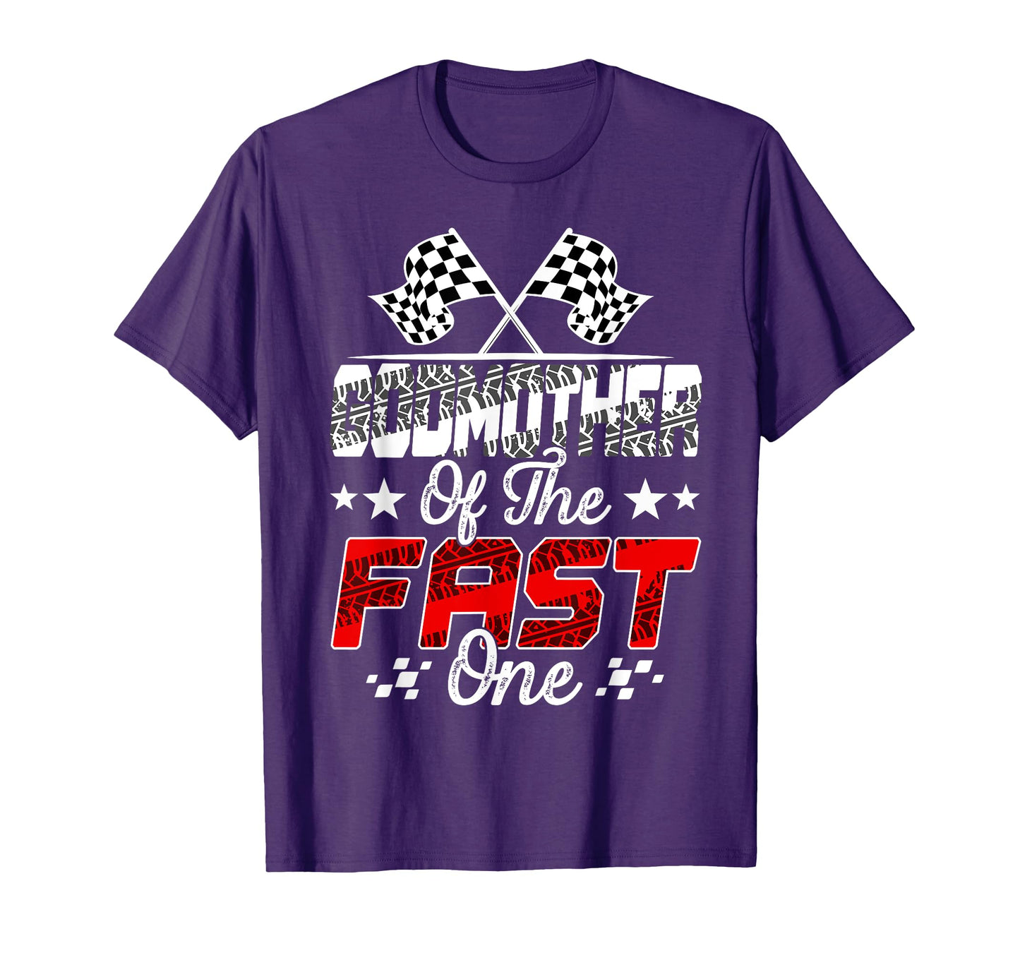 Godmother Of The Fast One First Birthday Racing Car Family T-Shirt