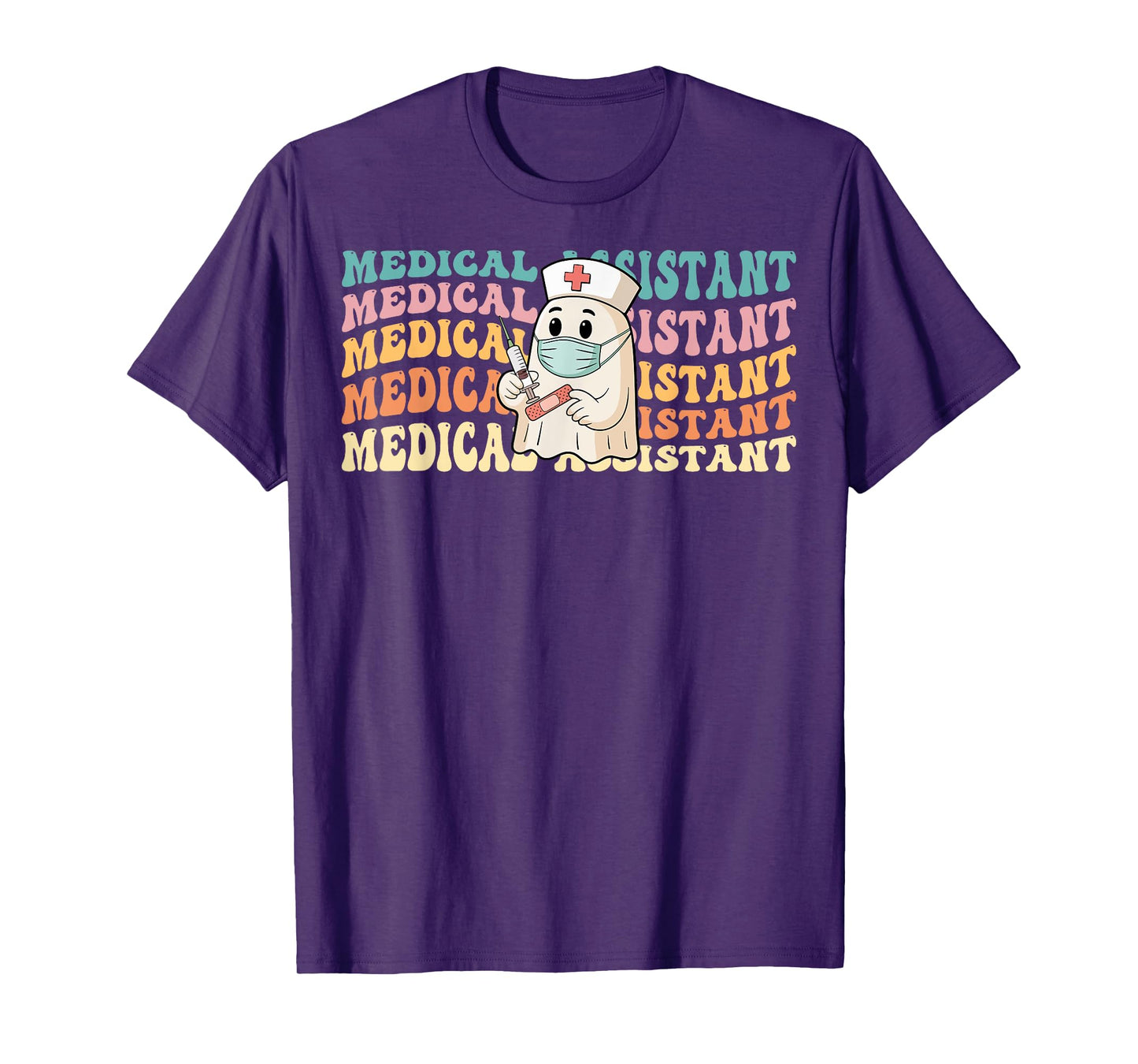 Medical Assistant Healthcare Worker Spooky Nurse Halloween T-Shirt