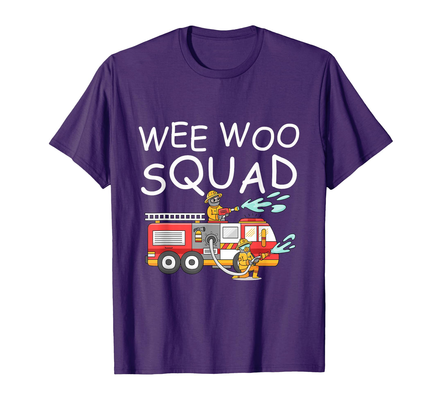 Wee Woo Squad Fire Truck for Kids and Adults T-Shirt T-Shirt