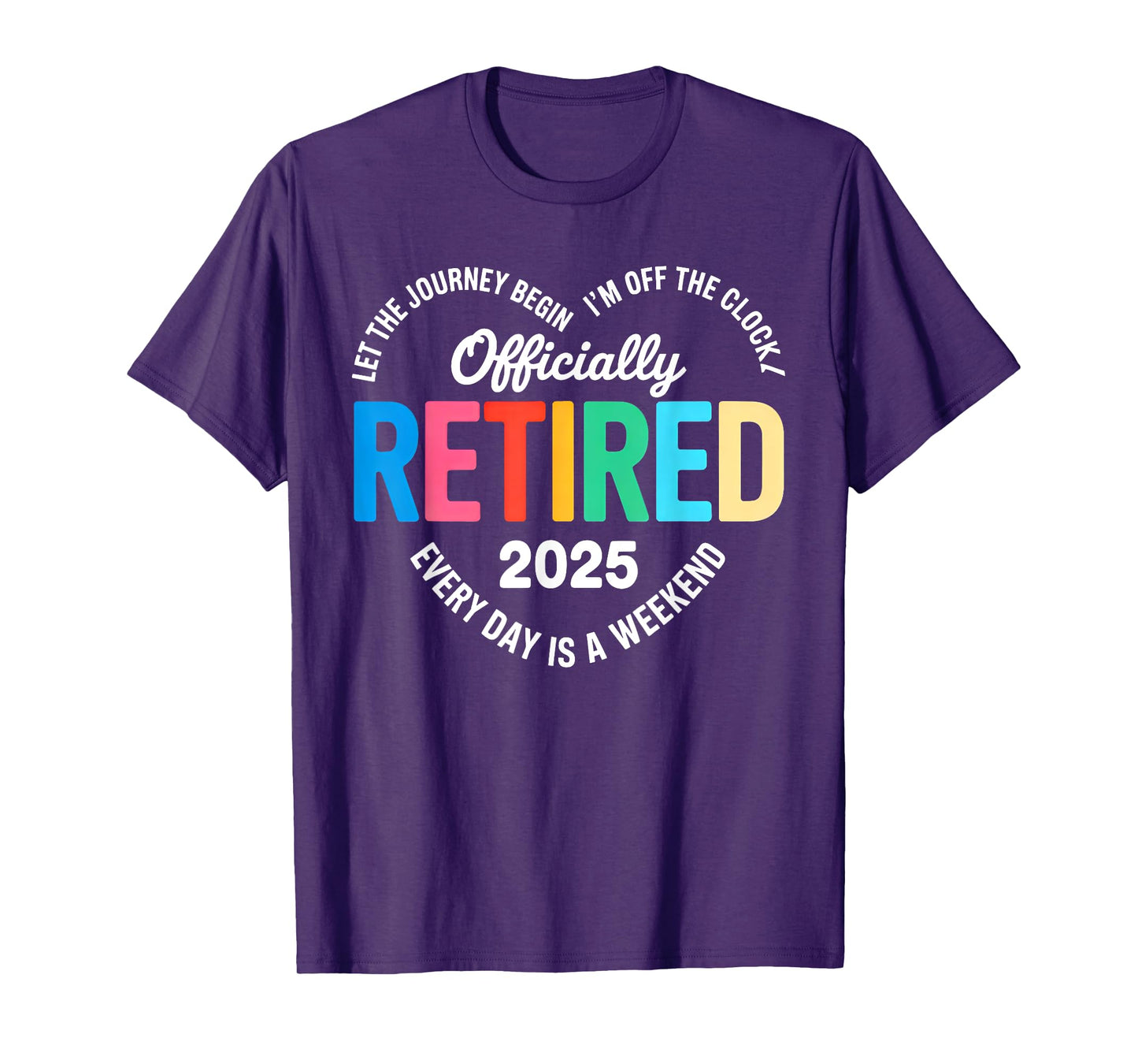 Retired 2025 Heart for Men Women Retirement 2025 Men Women T-Shirt