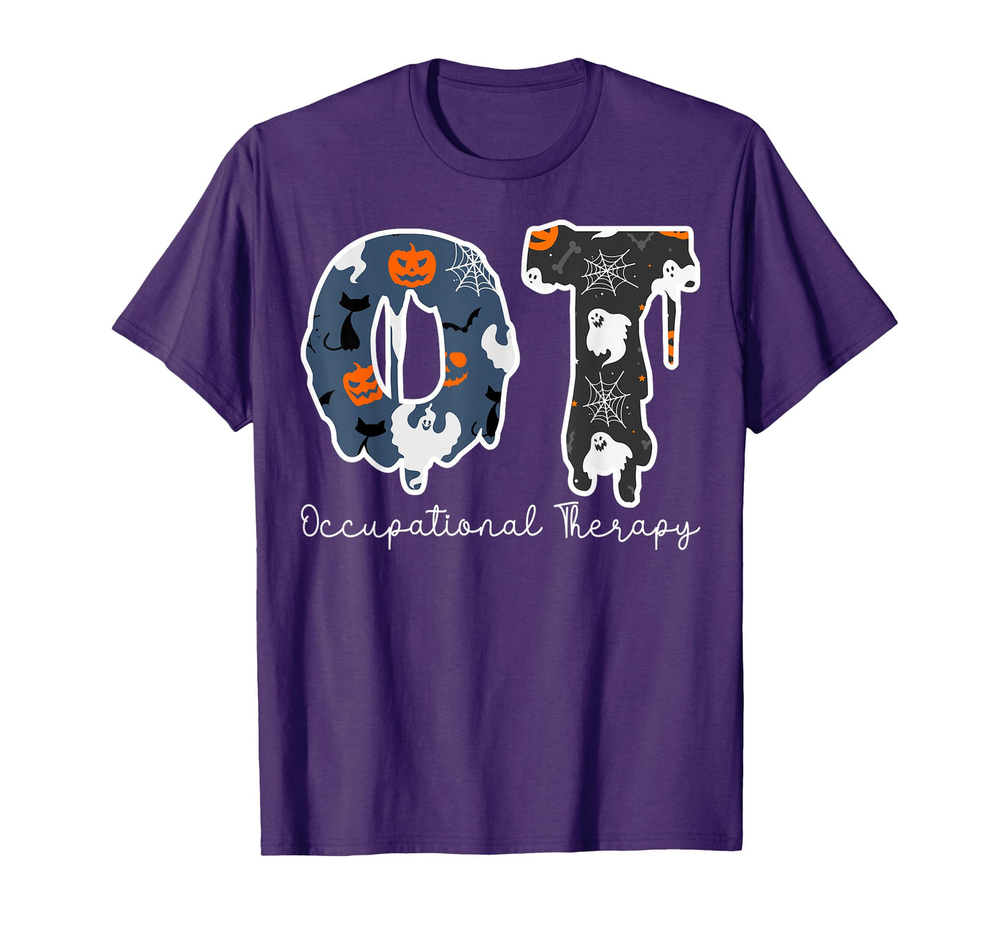 Halloween Occupational Therapy Ghost Spooky Nurse OT T-Shirt