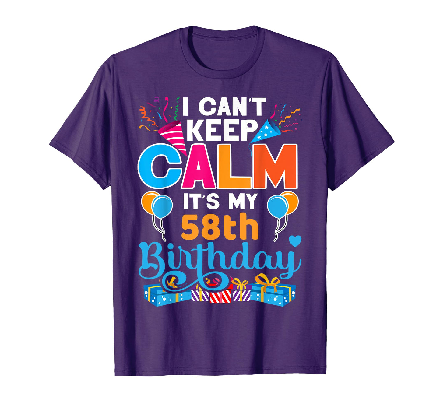58 years old Tshirt Bday It's My 58th Birthday Women Men T-Shirt