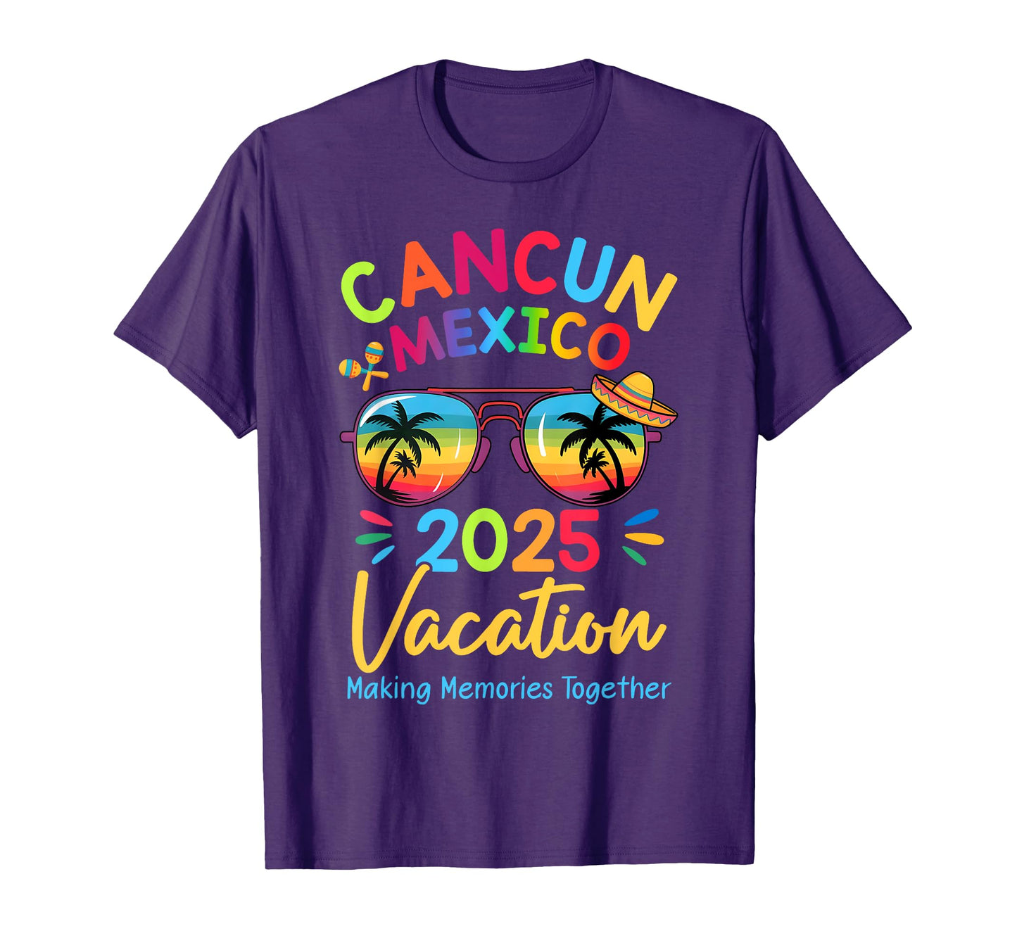 Family Vacation Cancunn Mexico 2025 Making Memories Together T-Shirt