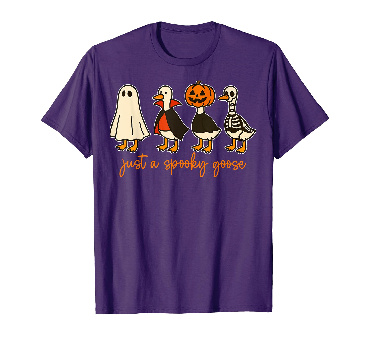 Just a Spooky Goose Halloween Costume Halloween Funny T-Shirt