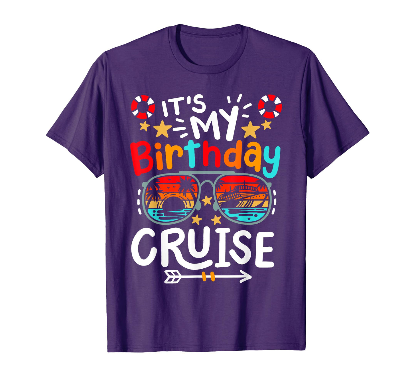 It's My Birthday Cruise Men Women Kids Cruising Vacation T-Shirt