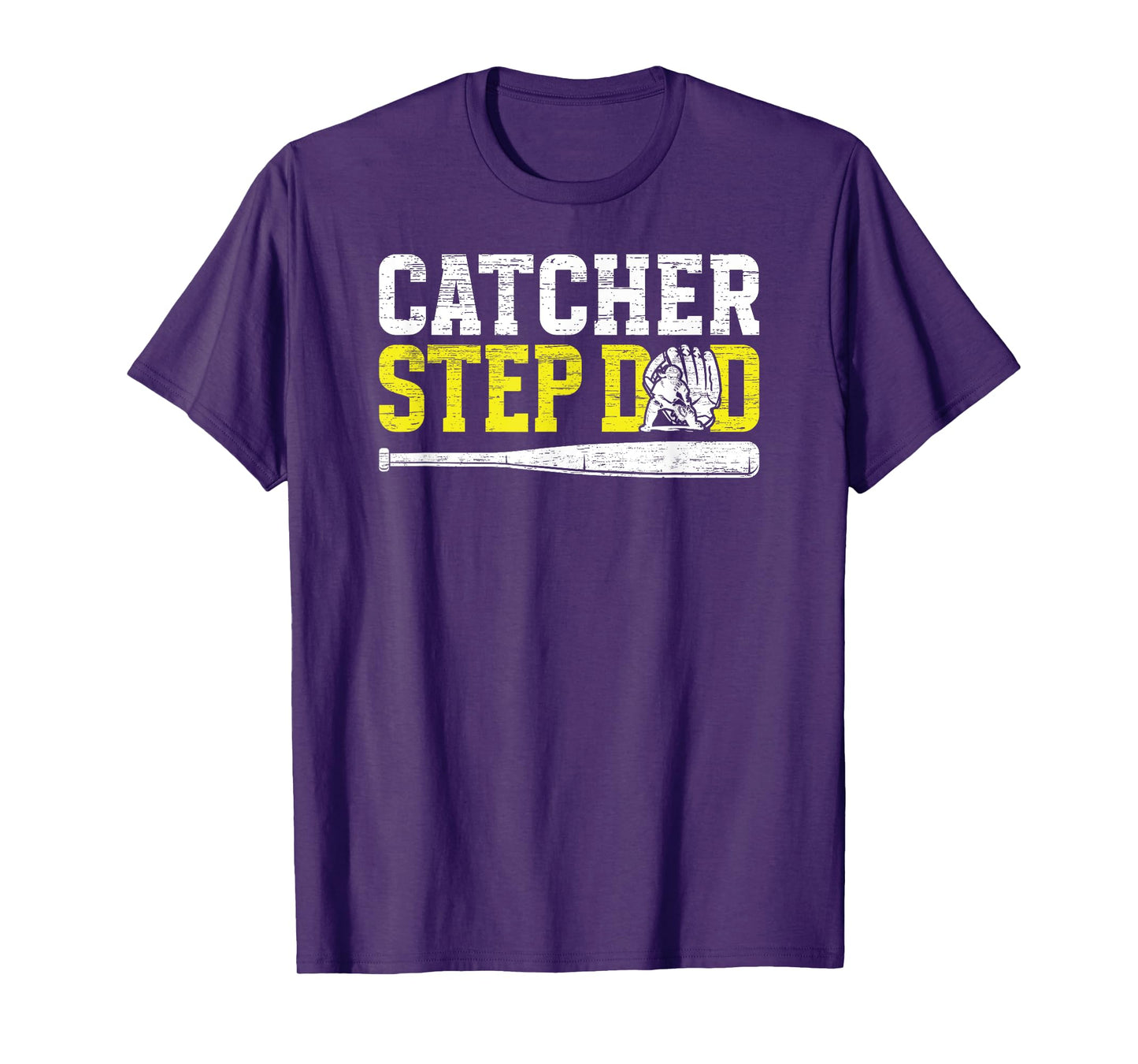Softball Catcher Step-Dad Of A Softball Catcher Stepfather T-Shirt