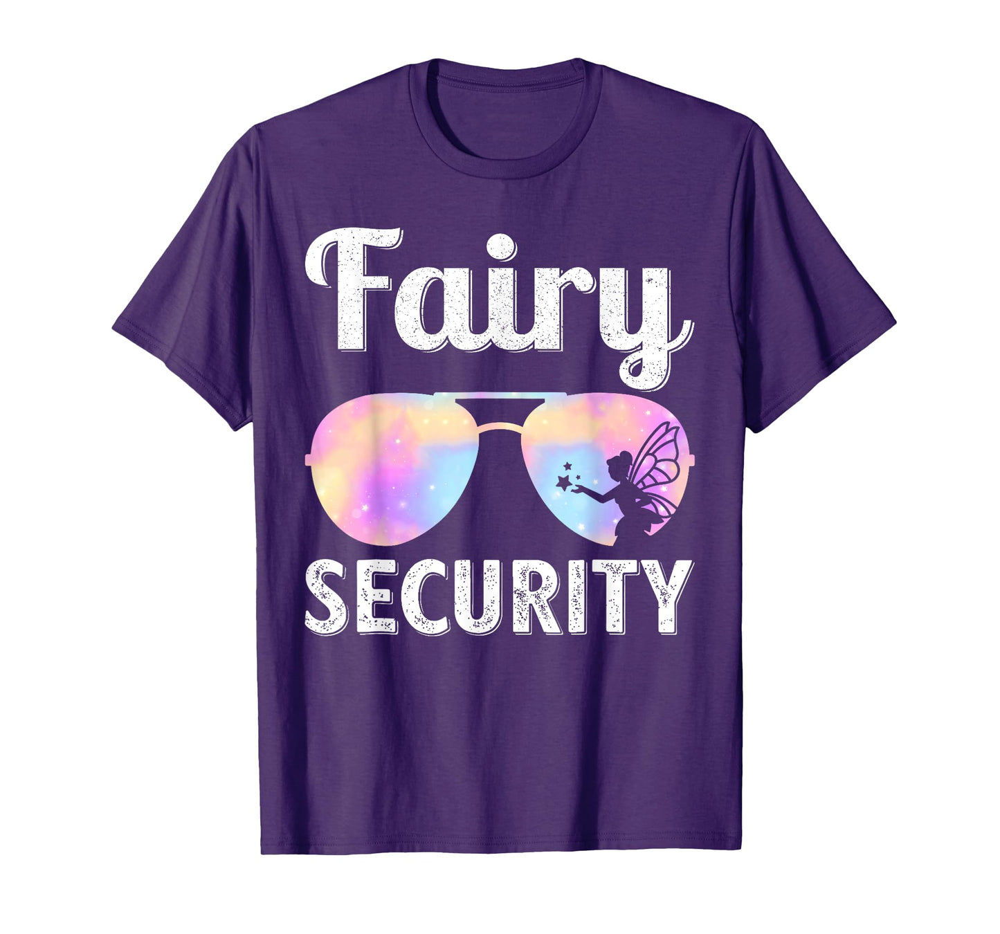 Fairy Security Birthday Family Halloween Costume Dad Mom T-Shirt