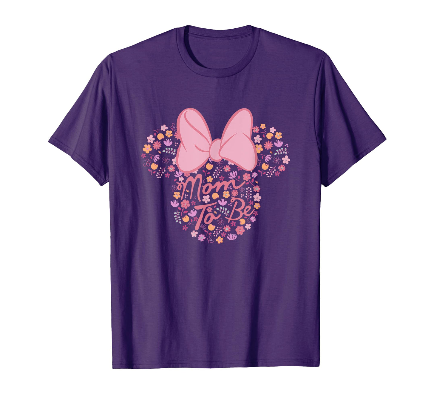 Disney Minnie Mouse Mom To Be Floral Minnie Ears T-Shirt