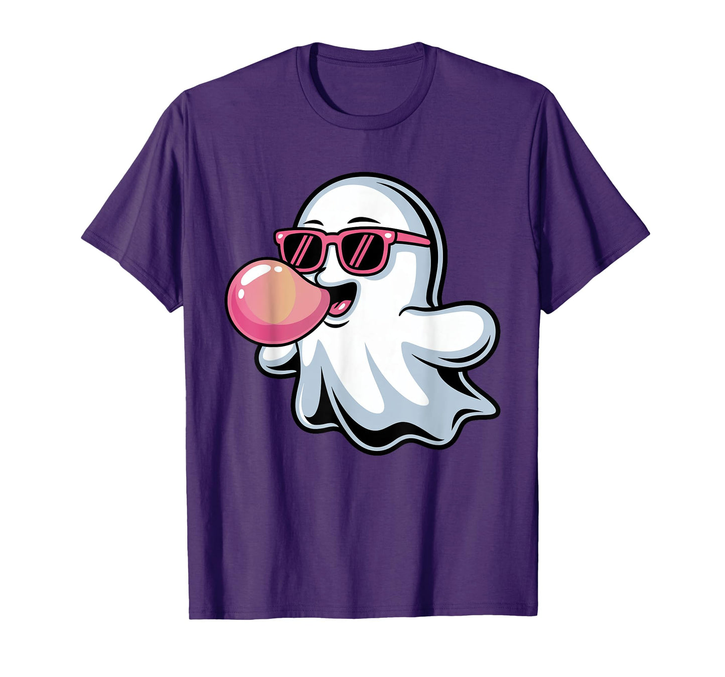 Ghost Blowing Pink Bubblegum Halloween Toddler Boys Girls T-Shirt