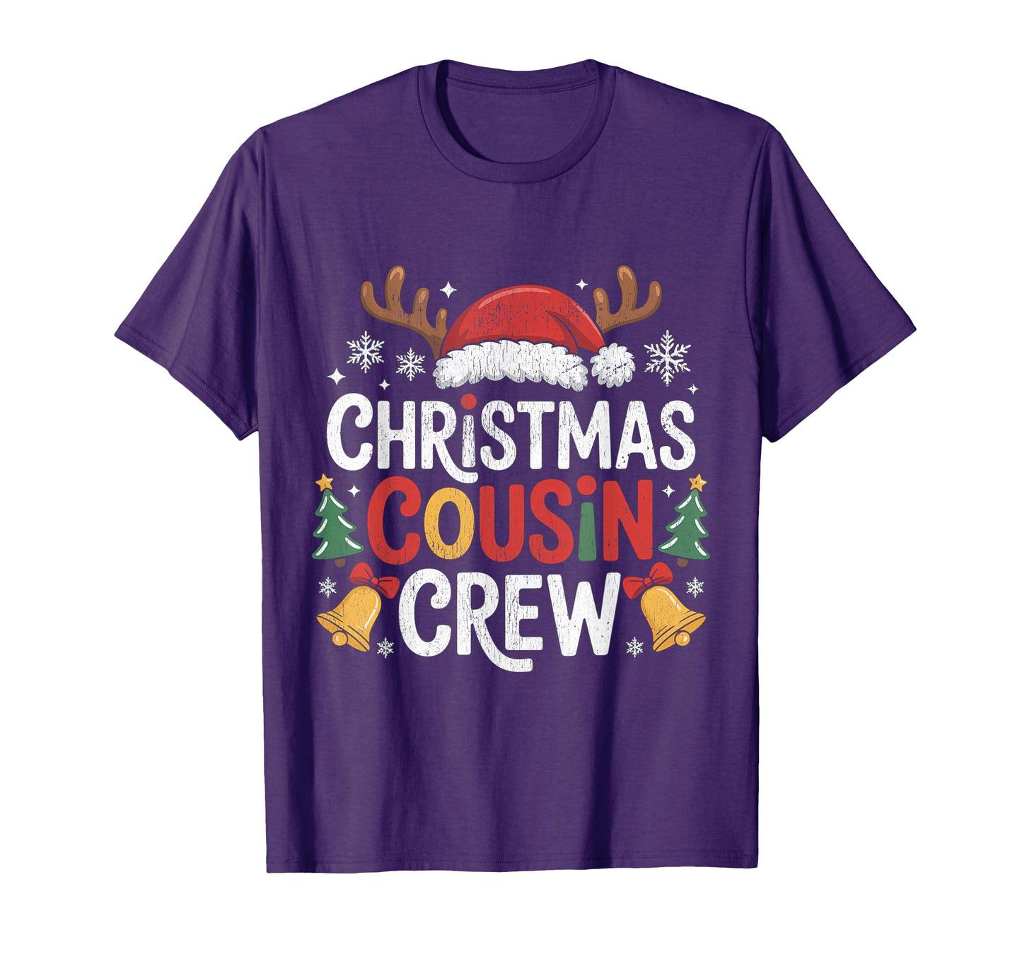 Christmas Cousin Crew Pajamas Kids Girls Toddler Matching T-Shirt