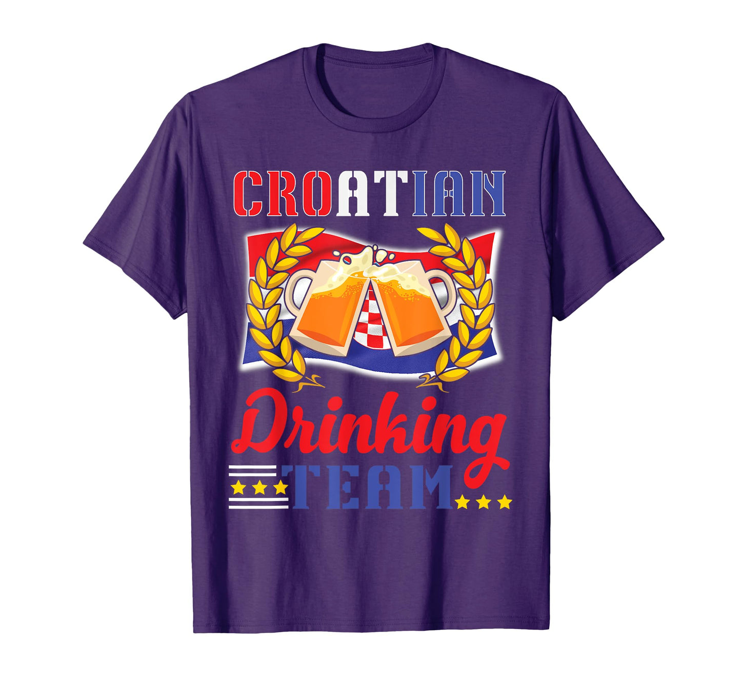 Croatian Drinking Team Celebrate Style and National Pride T-Shirt