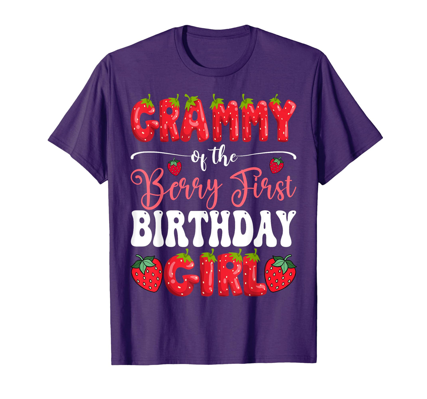Grammy Of Berry First Birthday Girl Strawberry 1St Bday T-Shirt