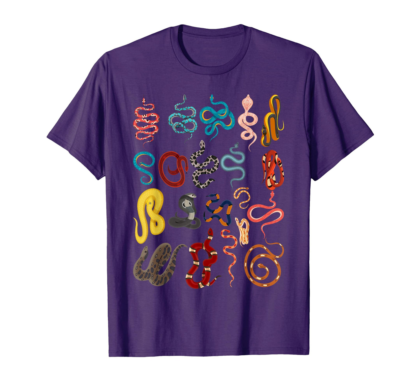 Types Of Snakes Educational Herpetologist Kids Boys Girls T-Shirt