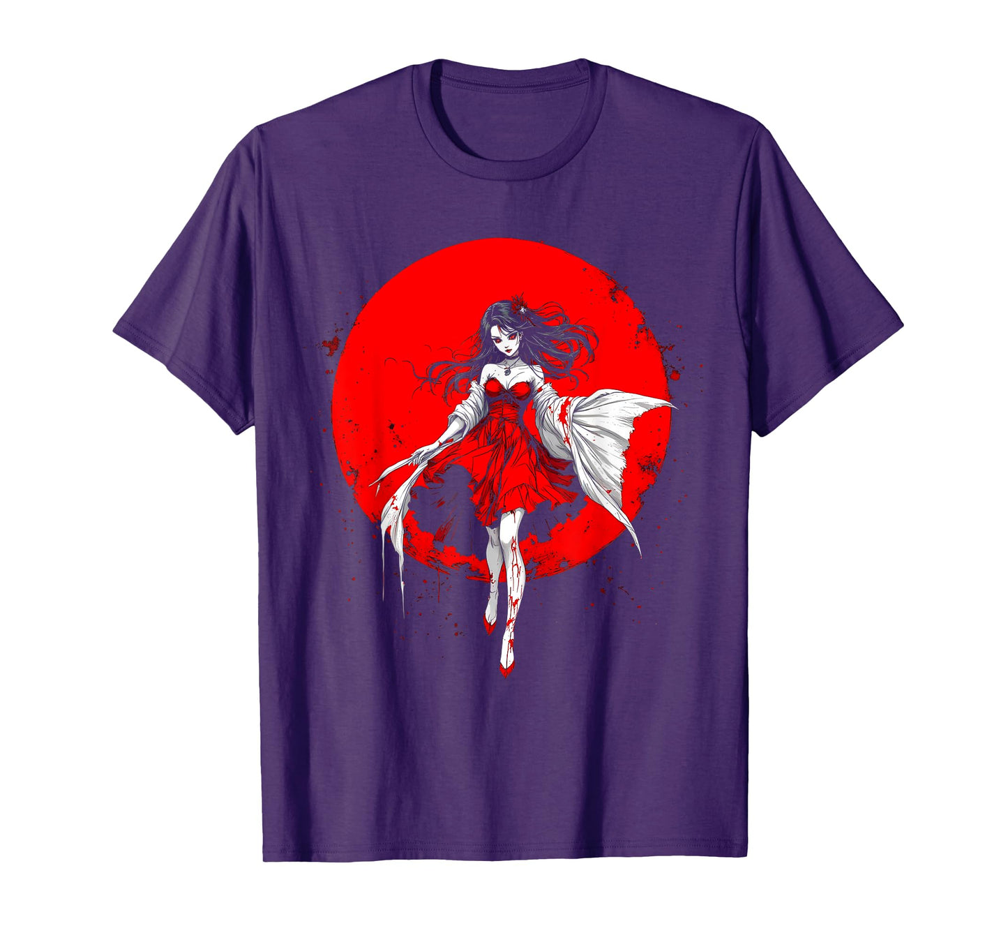 Horror Anime Manga Tee I Gothic Outfit I Japanese Chibi Girl T-Shirt