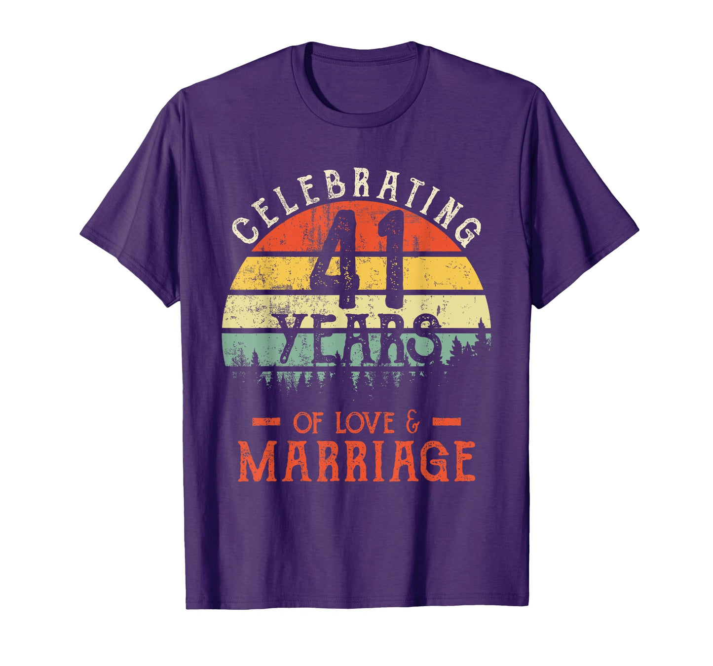 Legends Vintage 41 years marriage anniversary Crew His/Her T-Shirt