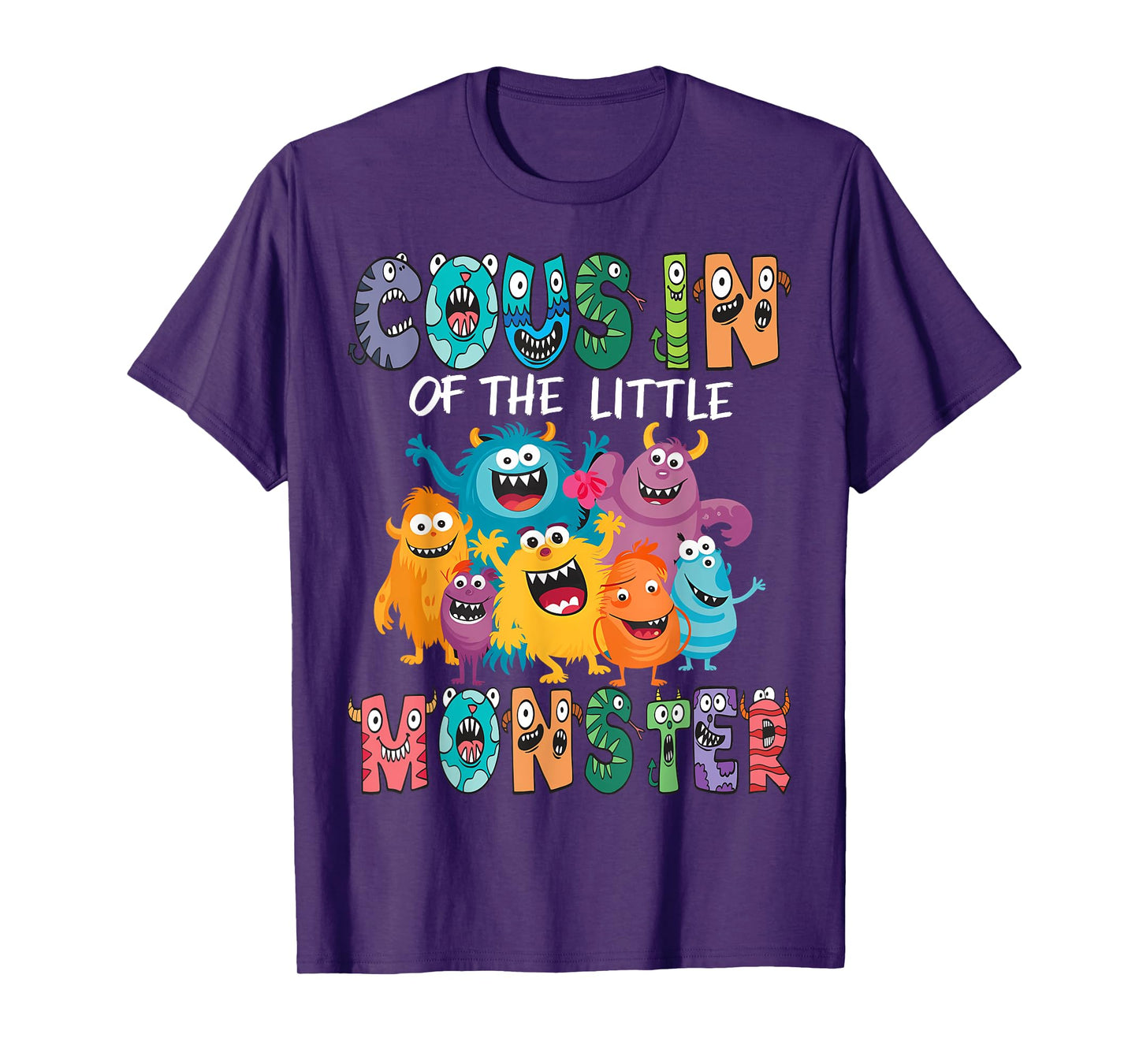 Cousin Of The Little Monster Kids 1St Birthday Party T-Shirt