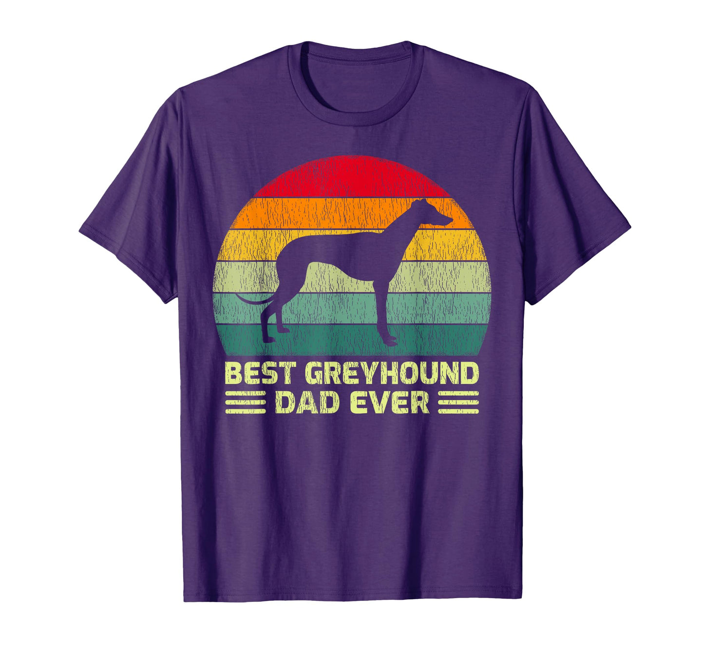 Funny Vintage Best Greyhound Dad Ever Father's Day T-Shirt