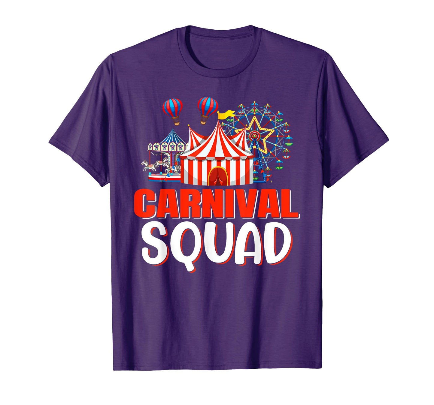 Carnival Squad Funny Circus Staff Costume Circus Theme Party T-Shirt