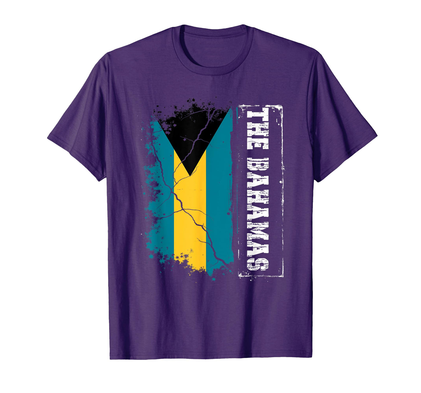 Retro Patriotic Bahamian Flag the Bahamas T-Shirt