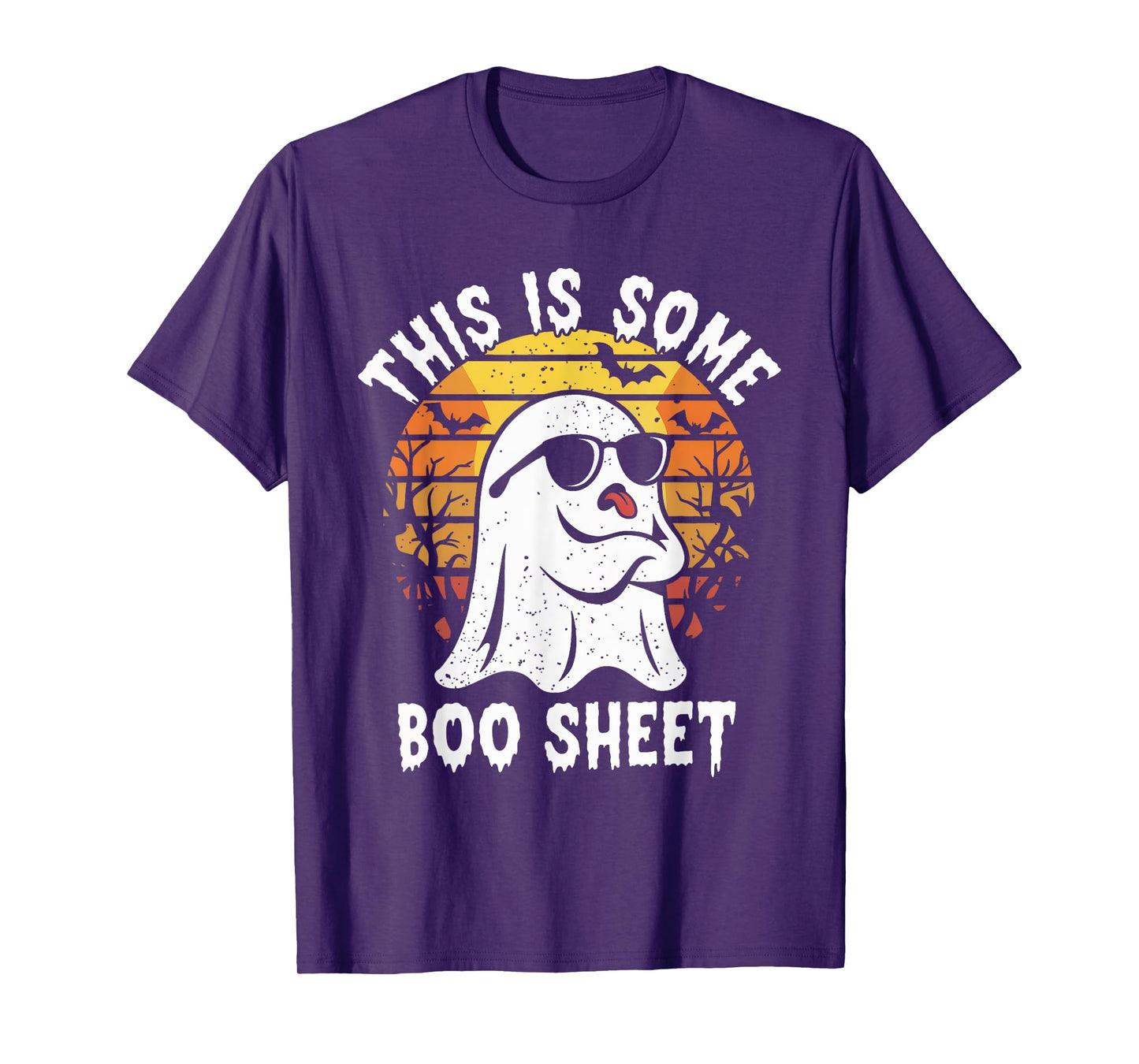 This is Some Boo Sheet Ghost Retro Funny Halloween Men Women T-Shirt