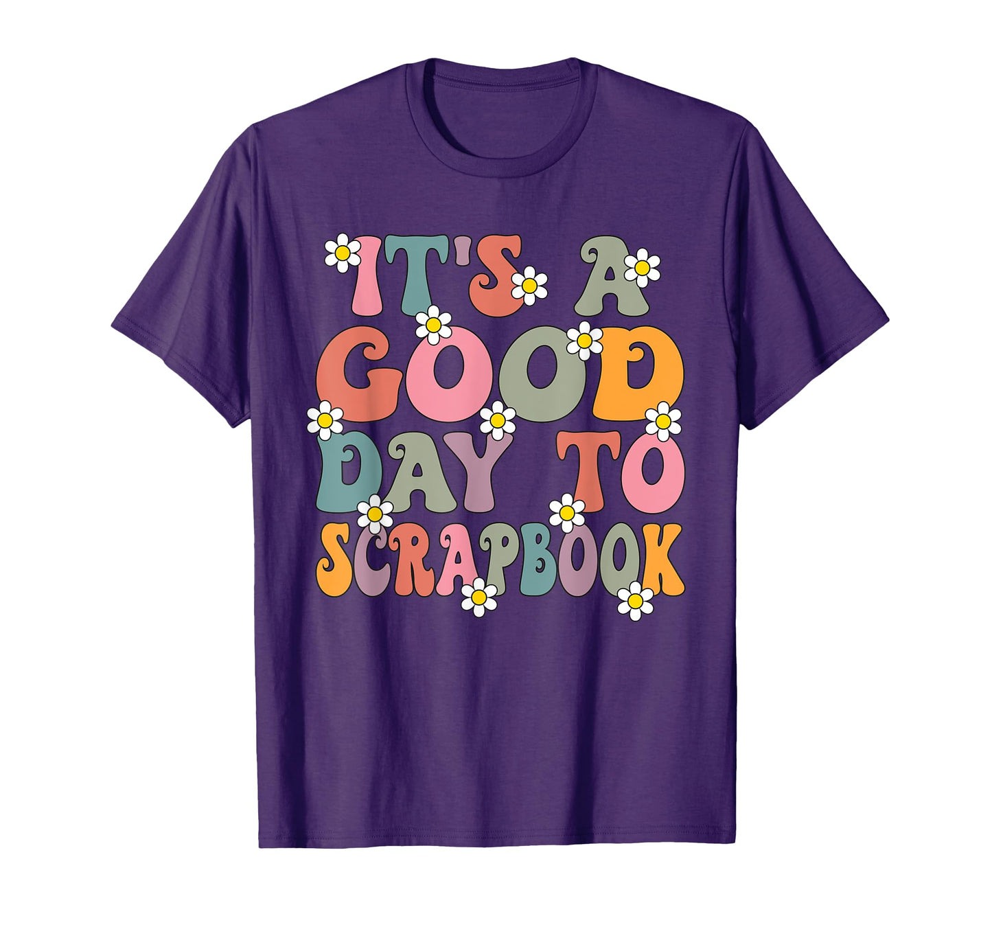 It's a Good Day To Scrapbook Groovy Retro Scrapbooking T-Shirt