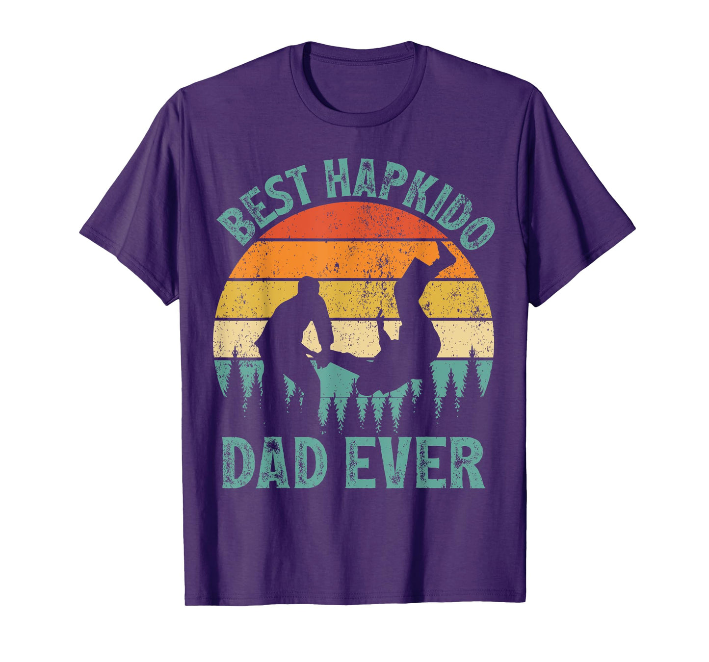 Mens Funny Vintage Best Hapkido Dad Ever Father's Day T-Shirt