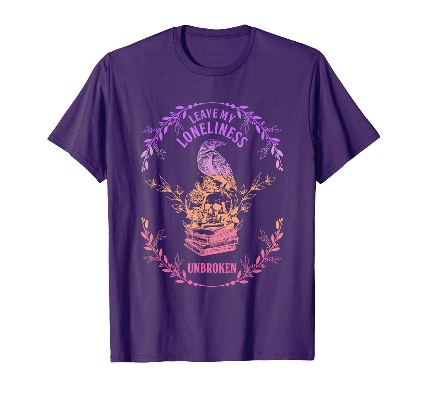 Leave My Loneliness Unbroken Existentialism Philosophy Bird T-Shirt