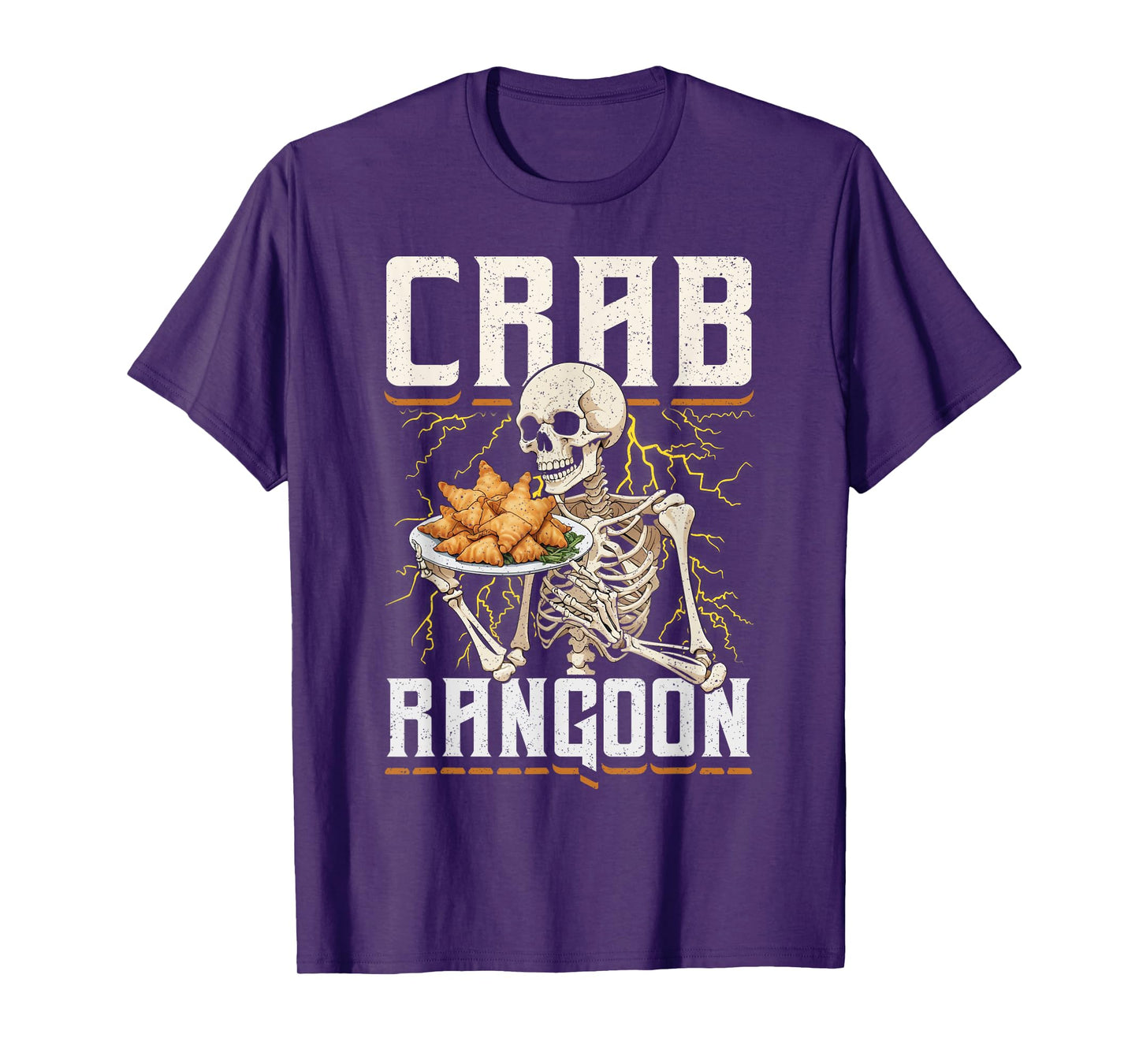 Crab Rangoon Skeleton Funny Chinese Food Costume T-Shirt