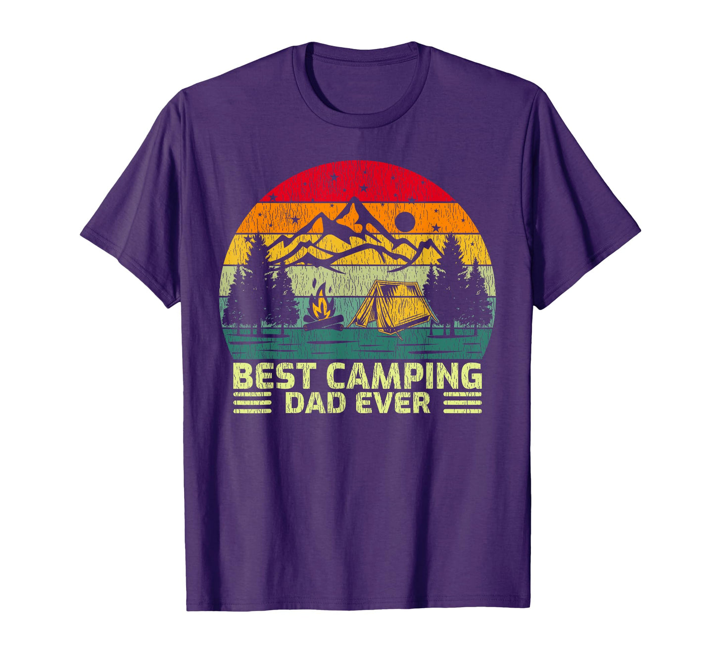 Funny Vintage Best Camping Dad Ever Father's Day T-Shirt