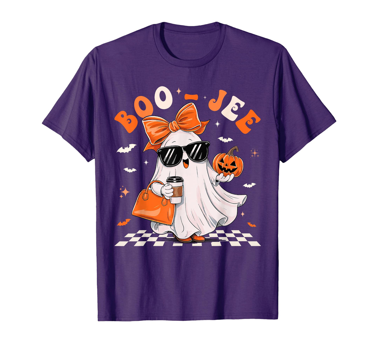 Cute Ghost Boujee Boo-Jee Funny Halloween Spooky Season T-Shirt