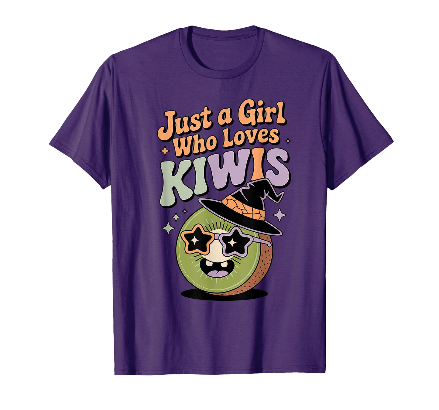 Halloween Just A Girl Who Loves Kiwis Women Girls Kiwi Fruit T-Shirt